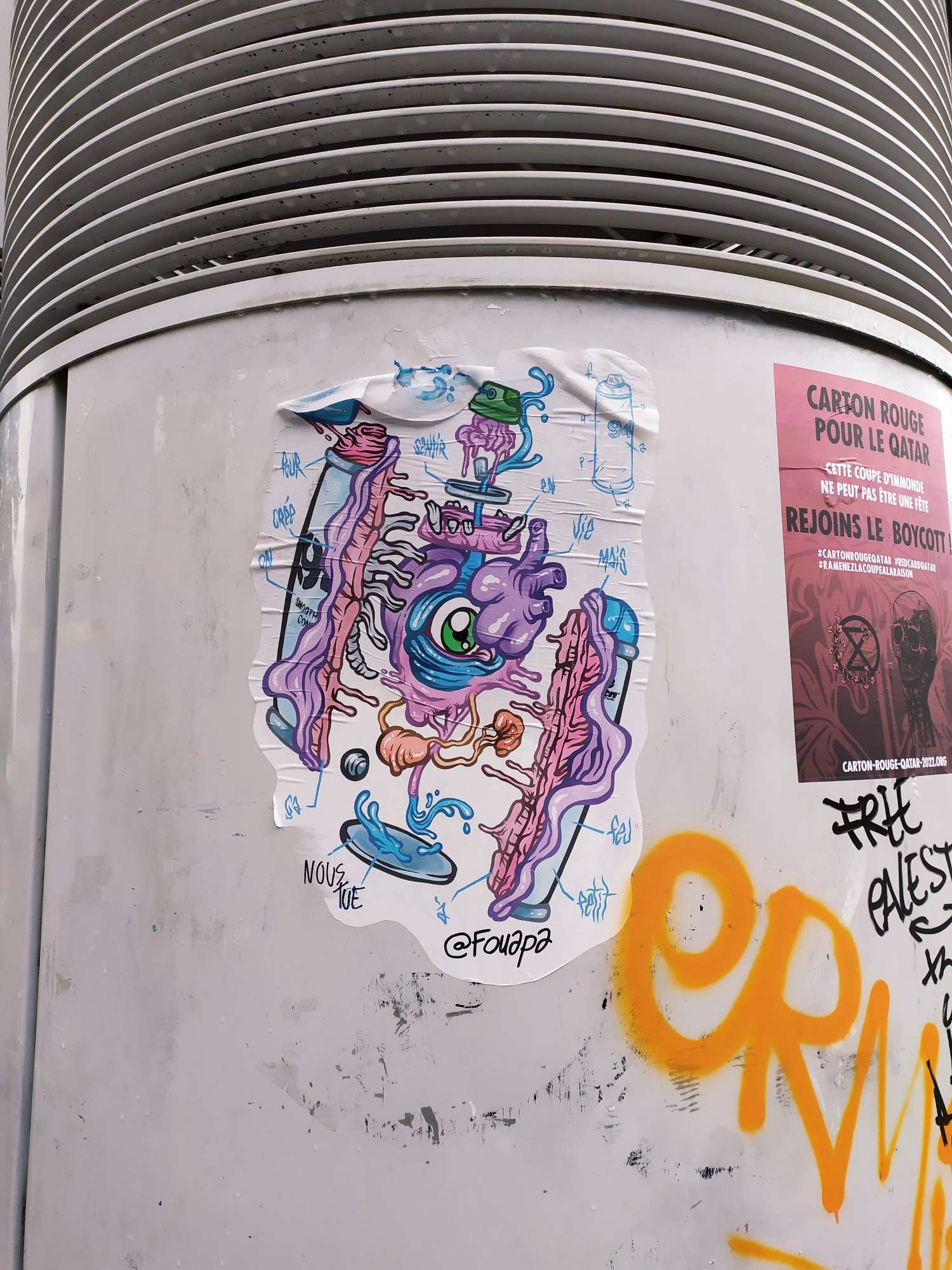 
								Street-art graffiti fresque 
								Fouapa 
									53 Cours Albert Thomas
									69003
									Lyon
									France 
									Ira LaPerla
								Street-Art-Safari.com
								