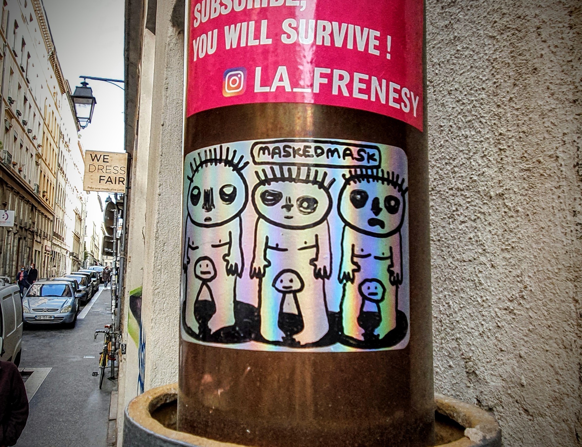 
								Street-art graffiti fresque 
								MaskedMask 
									3-1 Rue des Capucins
									
									Lyon
									France 
									Pat Finder
								Street-Art-Safari.com
								