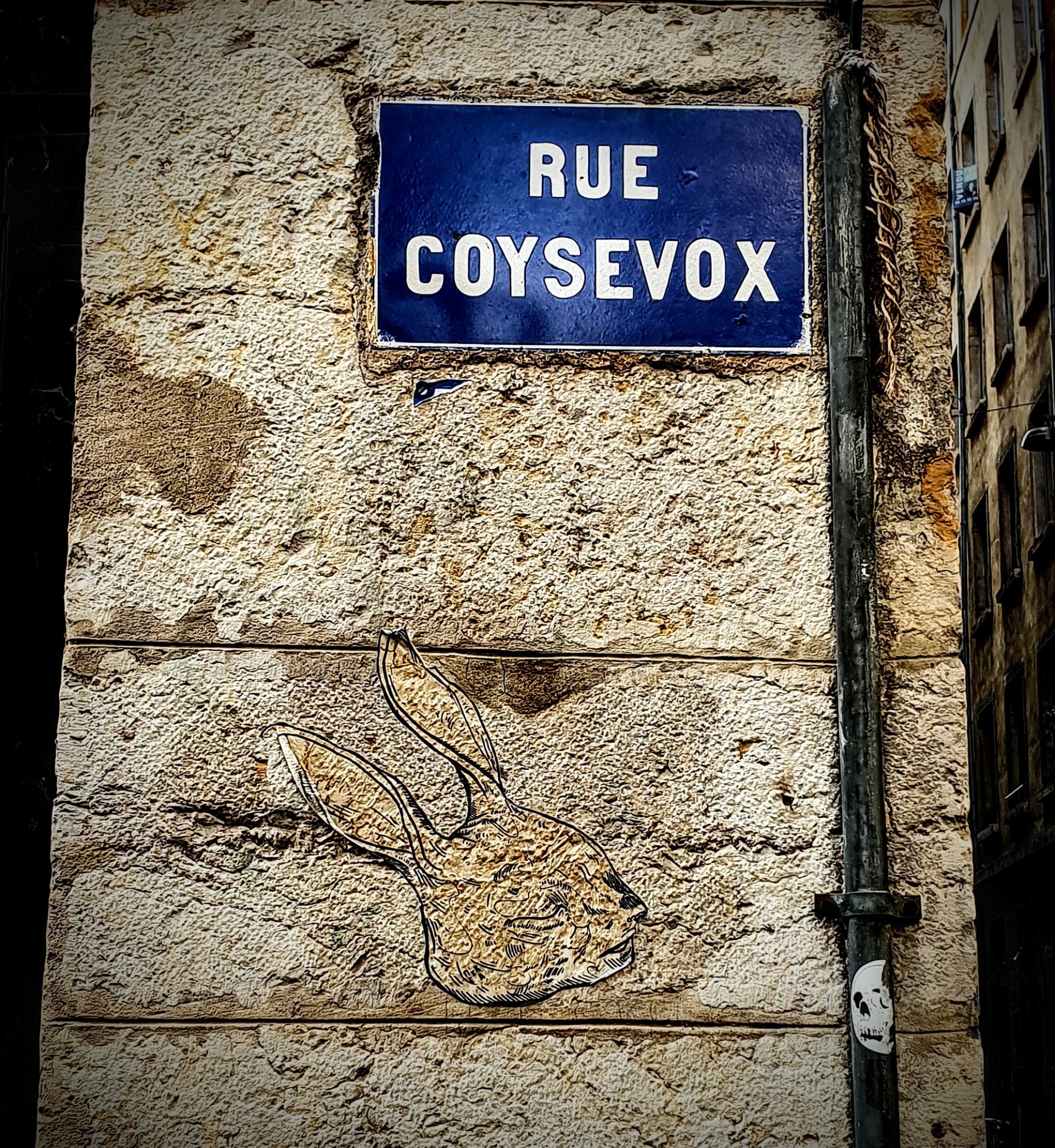 
								Street-art graffiti fresque 
								 
									2 Rue Coysevox
									
									Lyon
									France 
									Pat Finder
								Street-Art-Safari.com
								