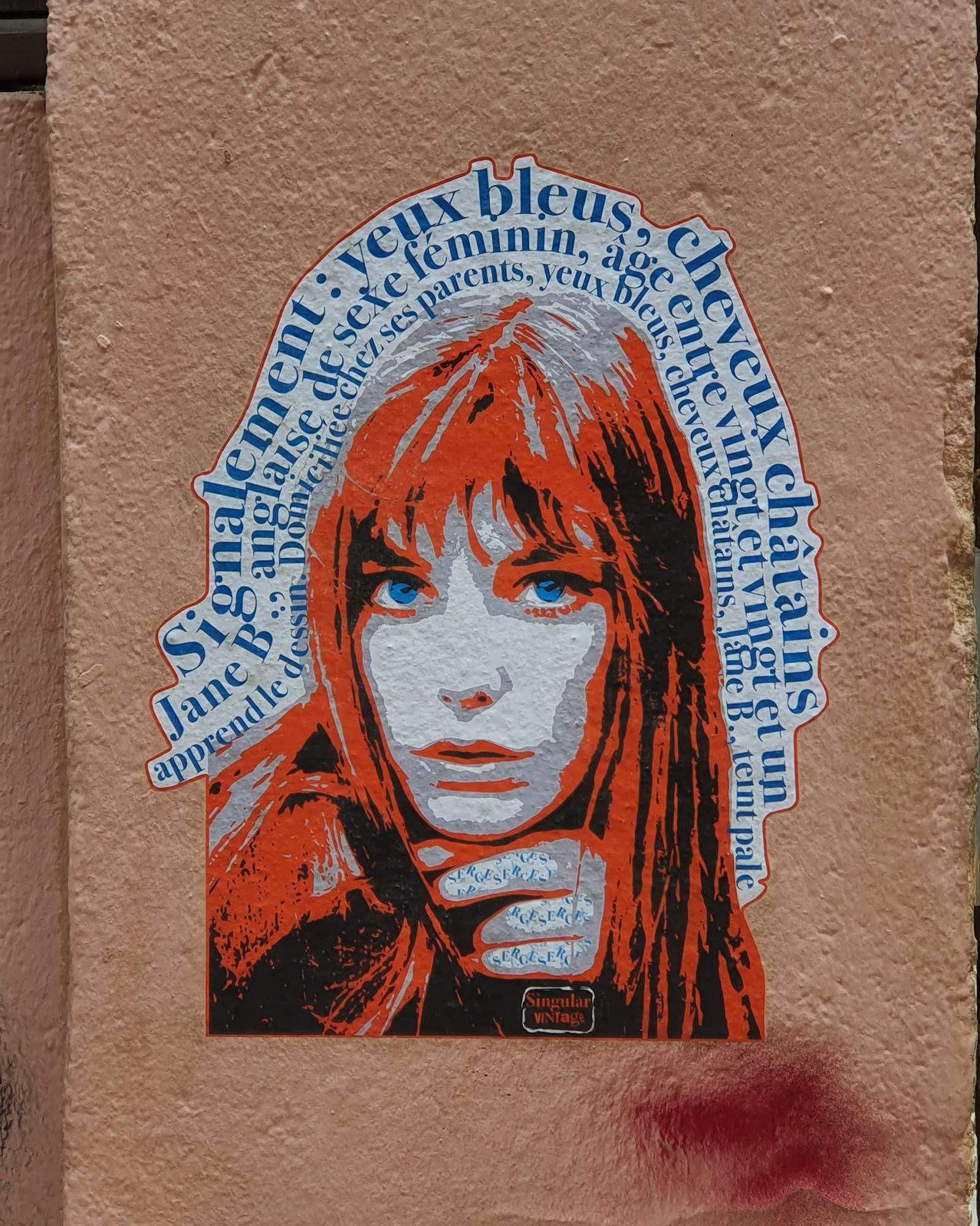 
								Street-art graffiti fresque 
								Singular Vintage 
									65 Mont&eacute;e de la Grande-C&ocirc;te
									69001
									Lyon
									France 
									Pat Finder
								Street-Art-Safari.com
								