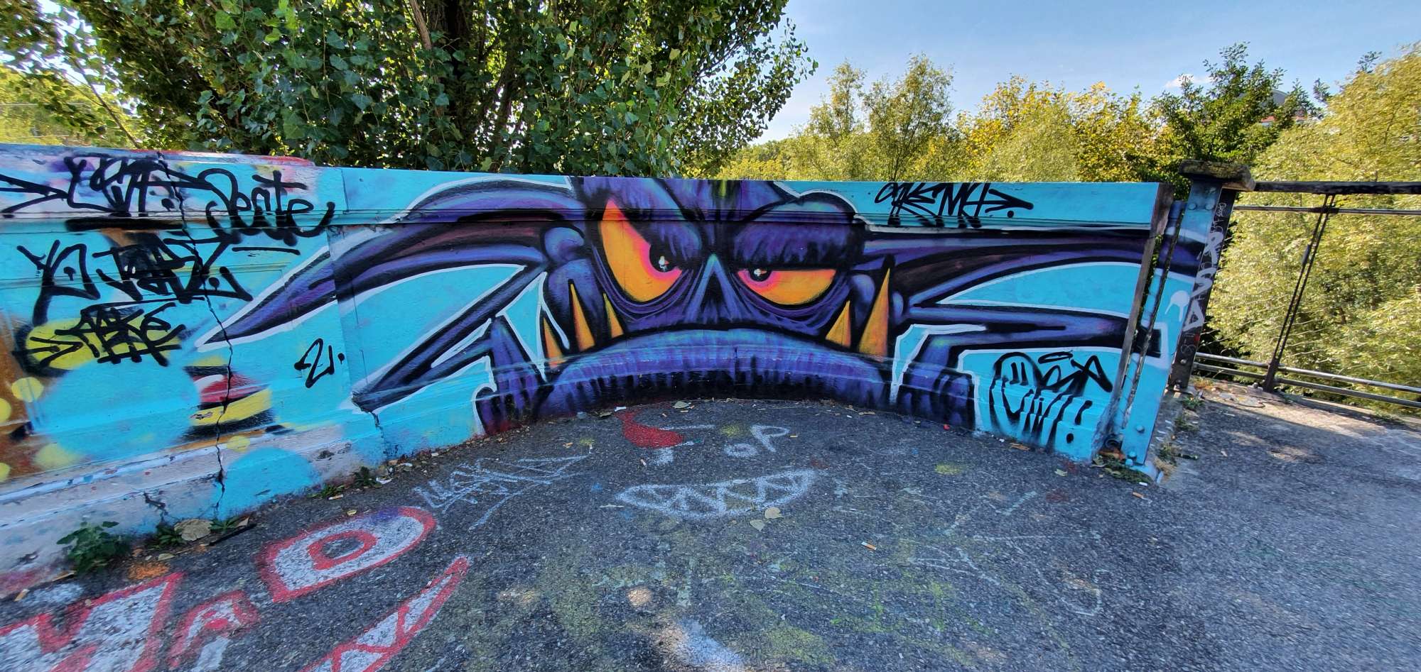 
								Street-art graffiti fresque 
								Skema 
									102 Quai du G&eacute;n&eacute;ral Sarrail
									69006
									Lyon
									France 
									Pat Finder
								Street-Art-Safari.com
								