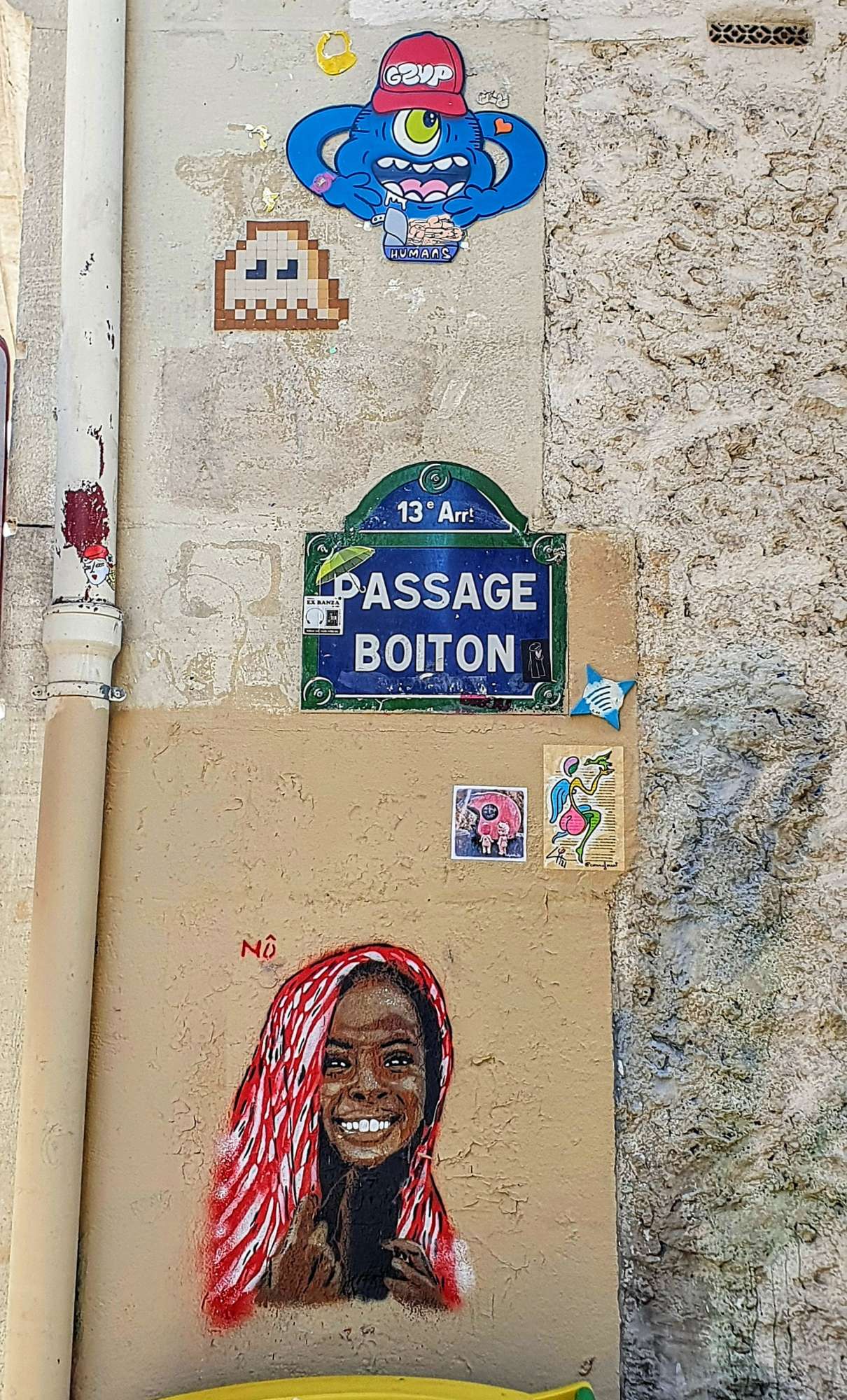 
								Street-art graffiti fresque 
								GZUP, N&ocirc; 
									48 Rue Bobillot
									75013
									Paris
									France 
									Pat Finder
								Street-Art-Safari.com
								