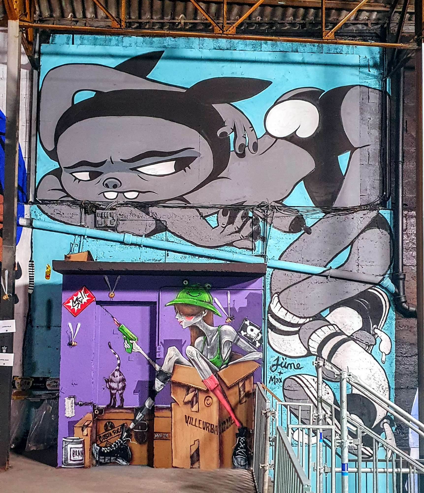 
								Street-art graffiti fresque 
								J&uuml;ne Pla, Max 
									45 Avenue Debourg
									69007
									Lyon
									France 
									Pat Finder
								Street-Art-Safari.com
								