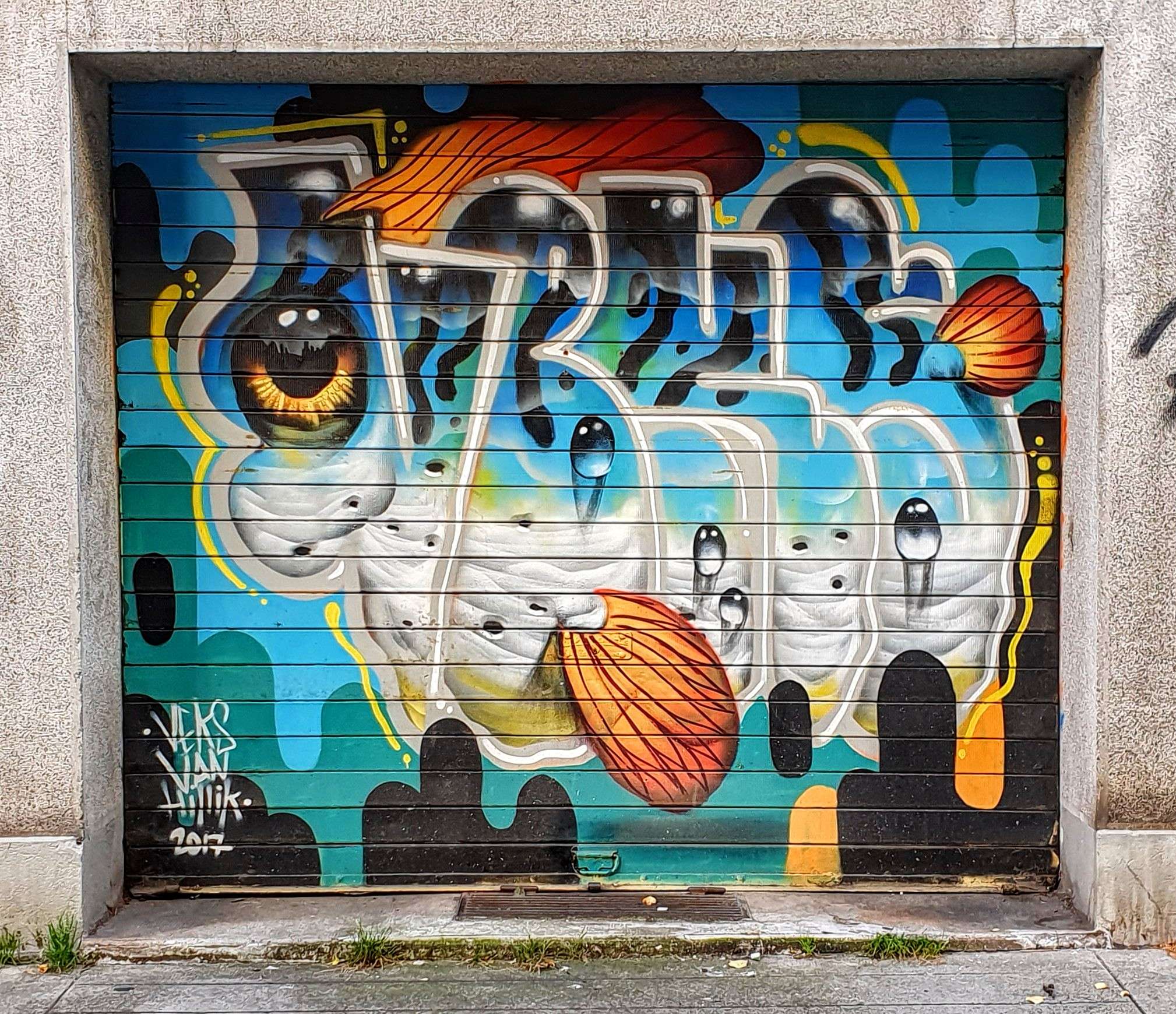 
								Street-art graffiti fresque 
								Veks Van Hillik 
									5 Place Jacqueline Marval
									38000
									Grenoble
									France 
									Pat Finder
								Street-Art-Safari.com
								