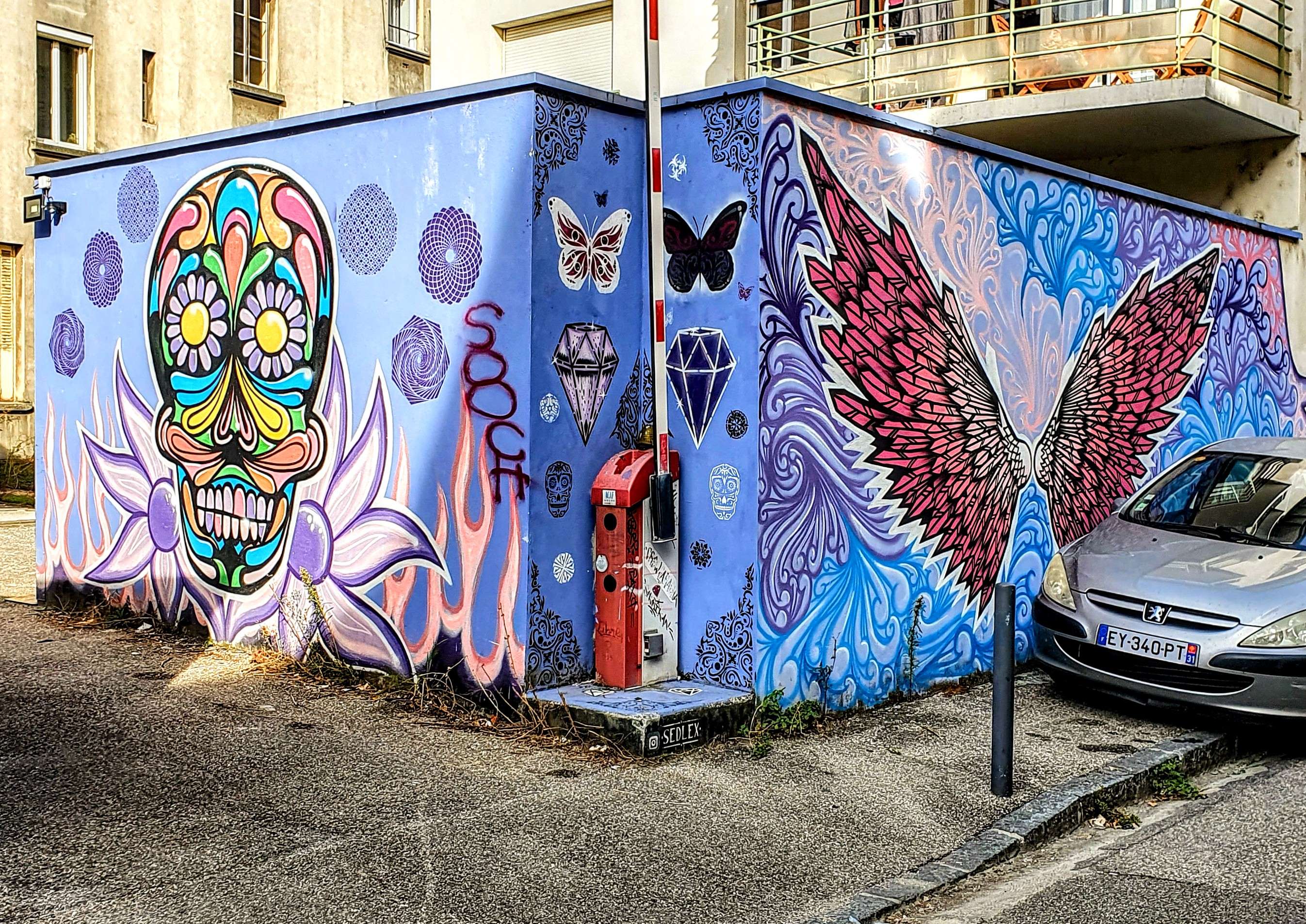 
								Street-art graffiti fresque 
								Sedlex 
									13 Rue Denis Papin
									38000
									Grenoble
									France 
									Pat Finder
								Street-Art-Safari.com
								