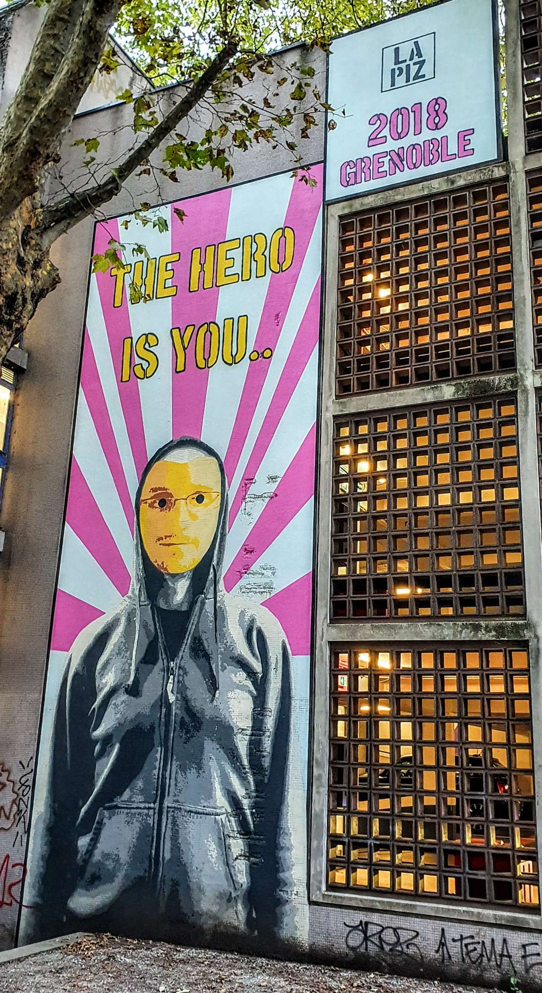 
								Street-art graffiti fresque 
								 
									3 Rue Fran&ccedil;ois Raoult
									38000
									Grenoble
									France 
									Pat Finder
								Street-Art-Safari.com
								