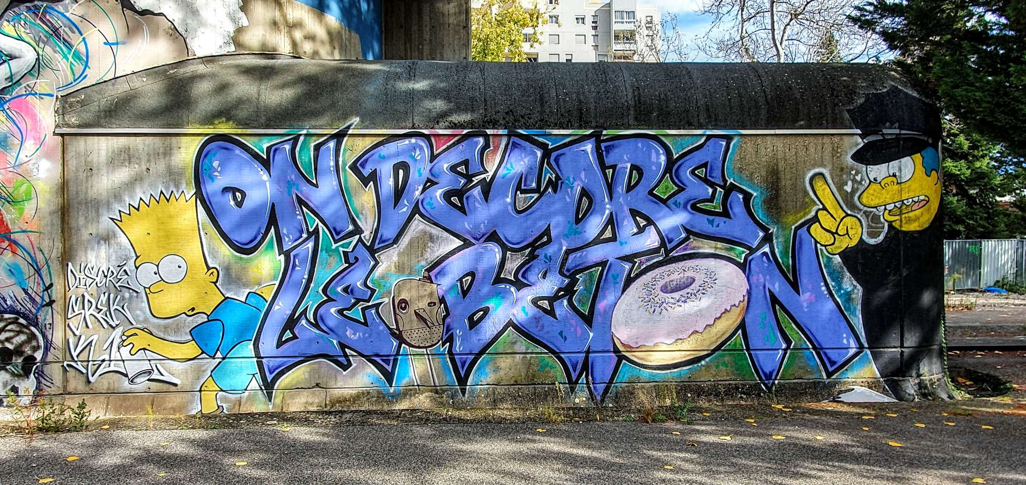 
								Street-art graffiti fresque 
								Greg Di Pasquale, KillahOne, Srek 
									160 Galerie de l'Arlequin
									38100
									Grenoble
									France 
									Pat Finder
								Street-Art-Safari.com
								