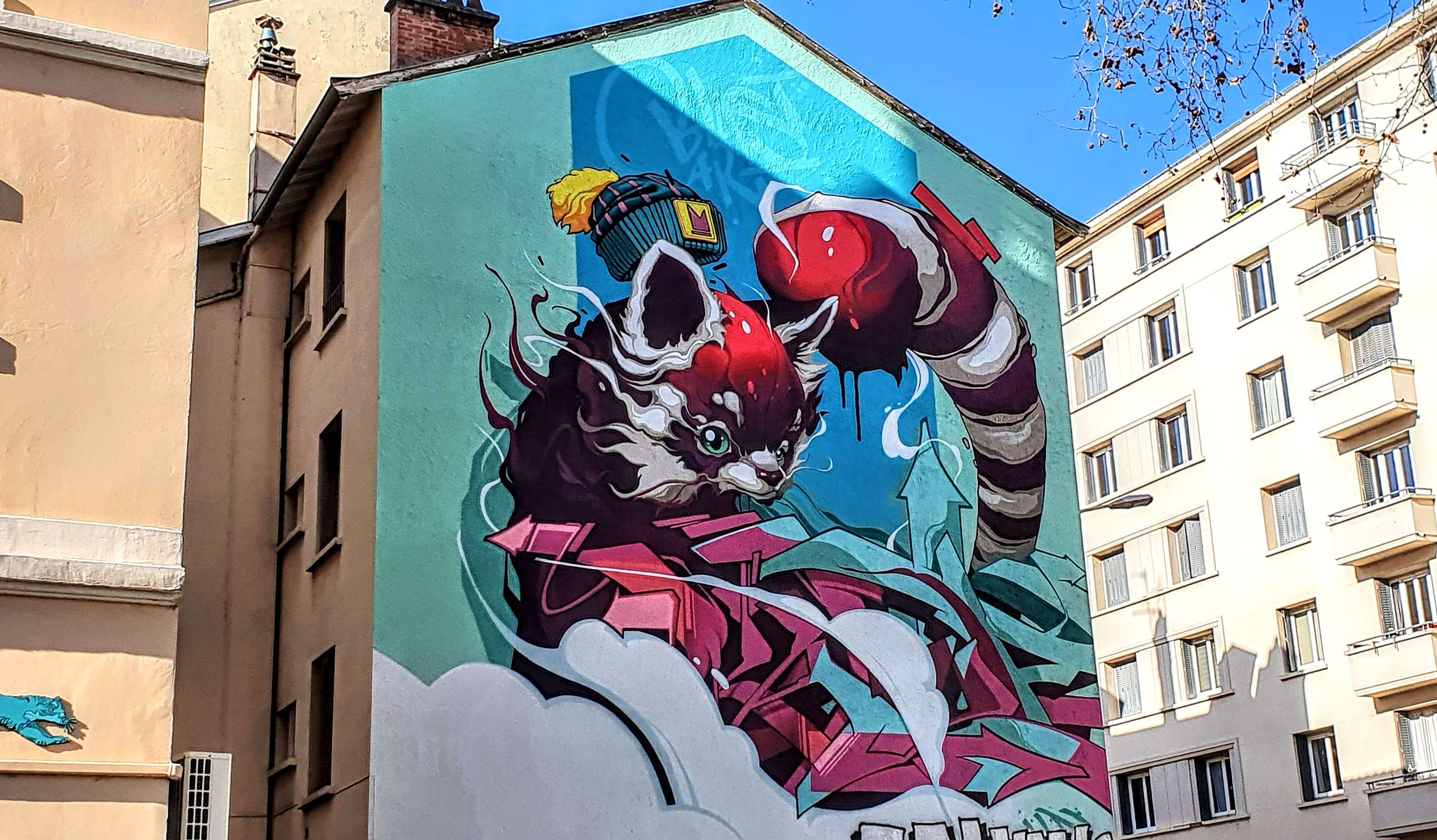 
								Street-art graffiti fresque 
								Kalouf 
									102 Rue d'Anvers
									69007
									Lyon
									France 
									Pat Finder
								Street-Art-Safari.com
								