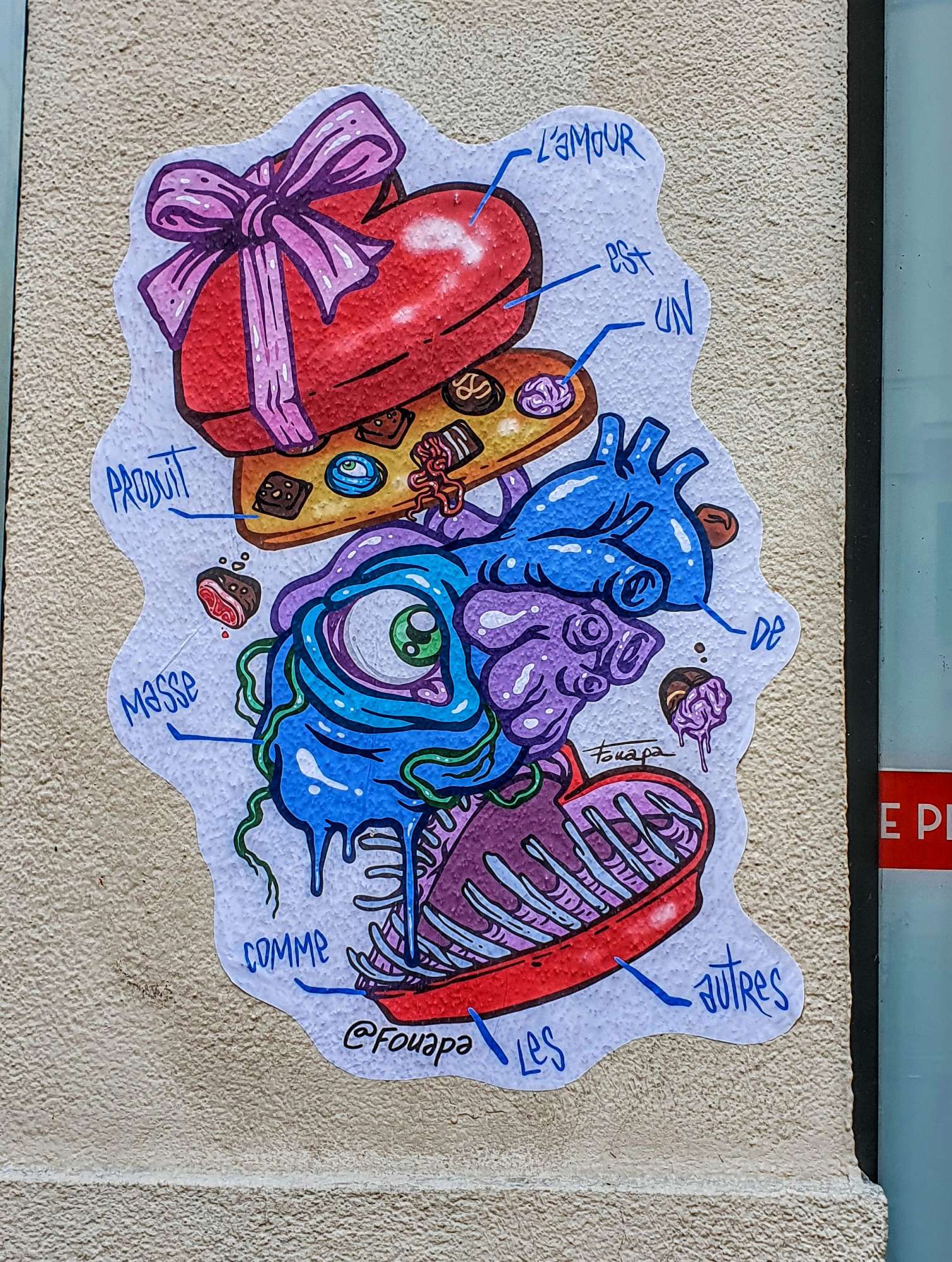 
								Street-art graffiti fresque 
								Fouapa 
									1 Place Croix-Paquet
									69001
									Lyon
									France 
									Pat Finder
								Street-Art-Safari.com
								