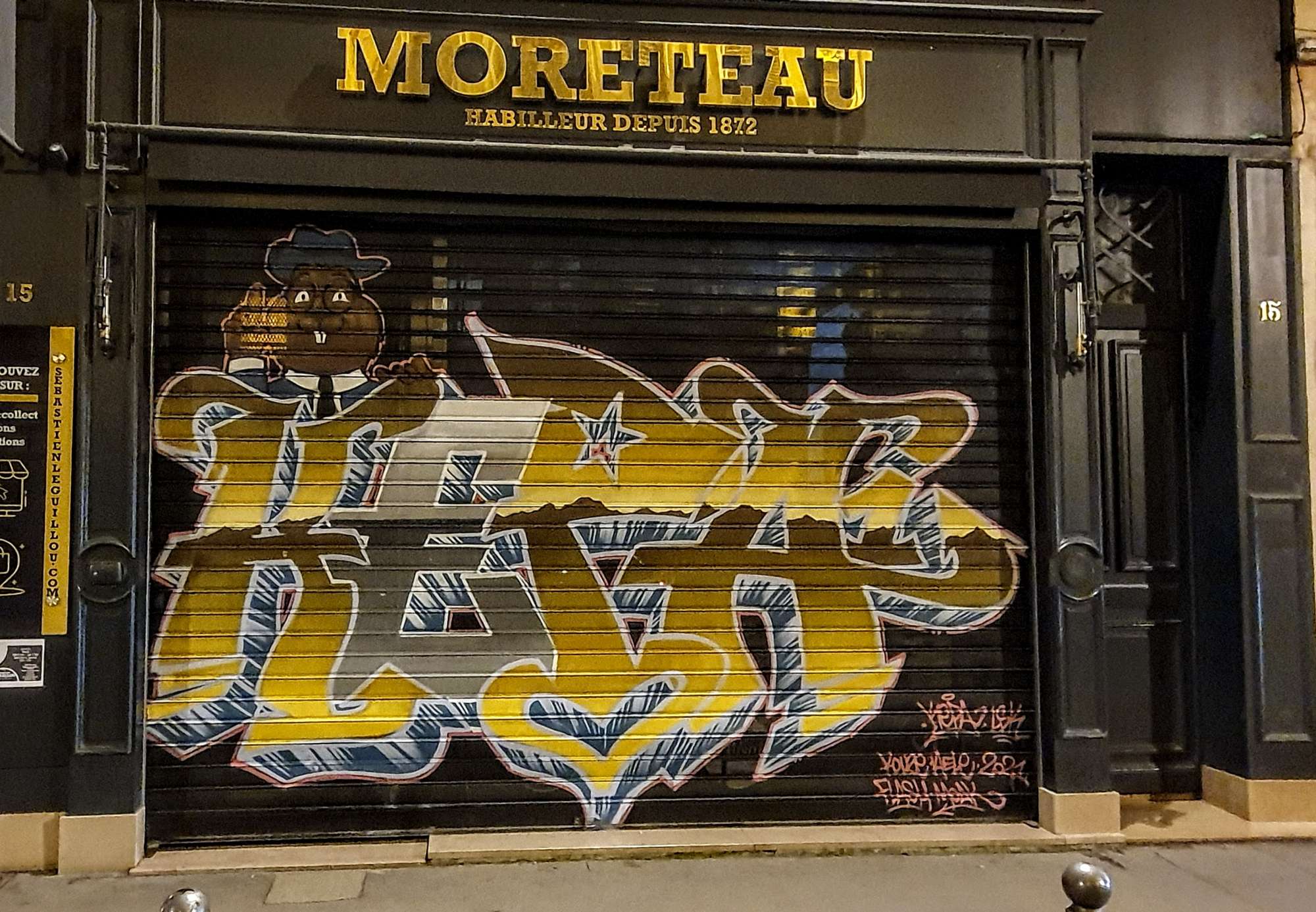 
								Street-art graffiti fresque 
								Kepa 
									36 Rue du Pr&eacute;sident &Eacute;douard Herriot
									69001
									Lyon
									France 
									Pat Finder
								Street-Art-Safari.com
								