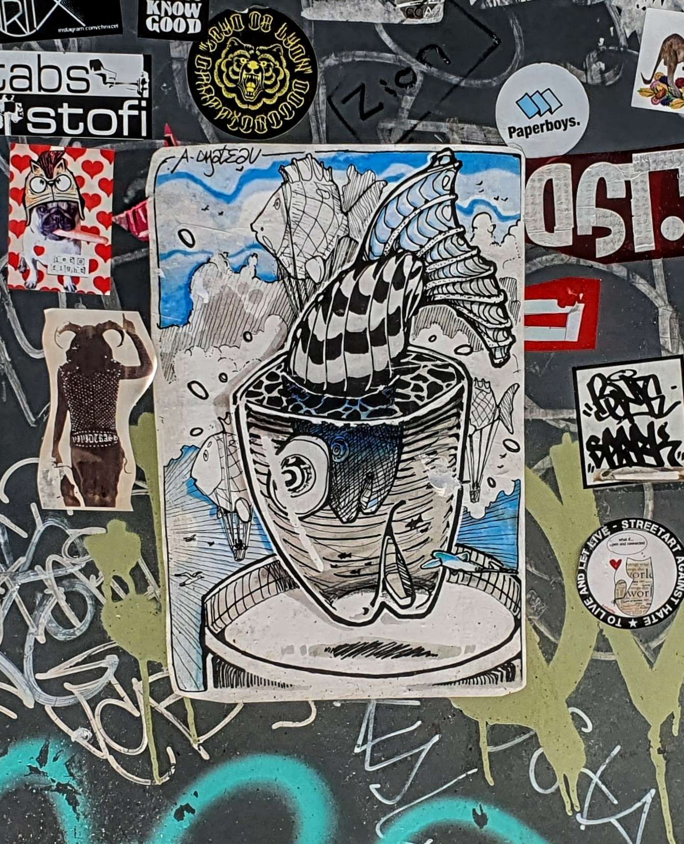 
								Street-art graffiti fresque 
								Saveur Graffik 
									1 Rue Aim&eacute; Boussange
									69004
									Lyon
									France 
									Pat Finder
								Street-Art-Safari.com
								