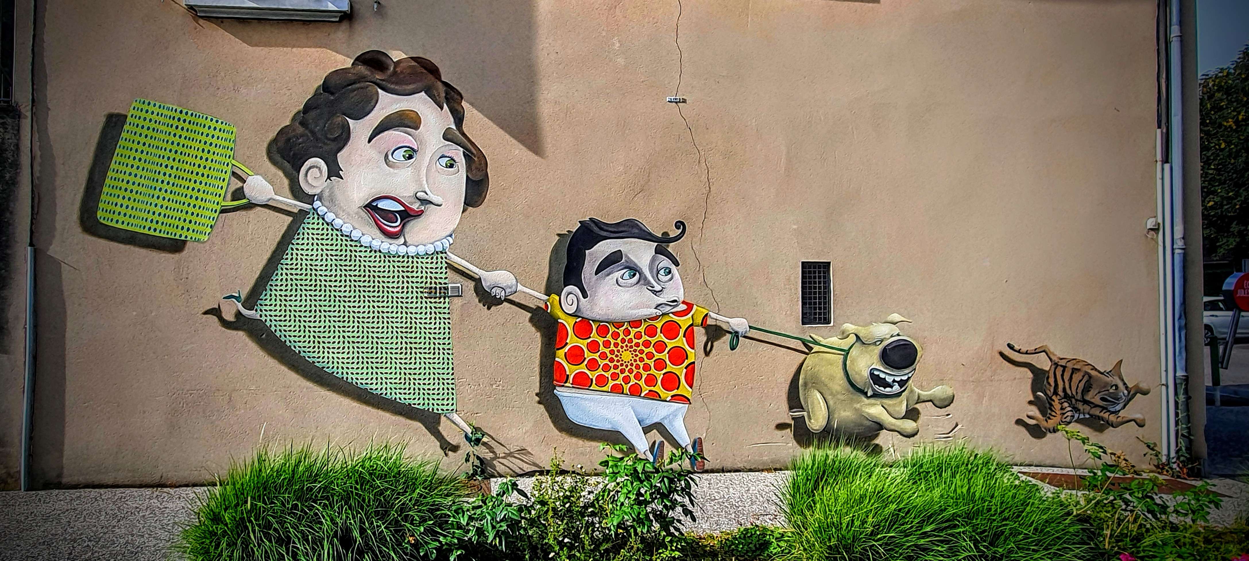 
								Street-art graffiti fresque 
								Mister Couleur 
									6 Rue Beno&icirc;t Jay
									38800
									Le Pont-de-Claix
									France 
									Pat Finder
								Street-Art-Safari.com
								