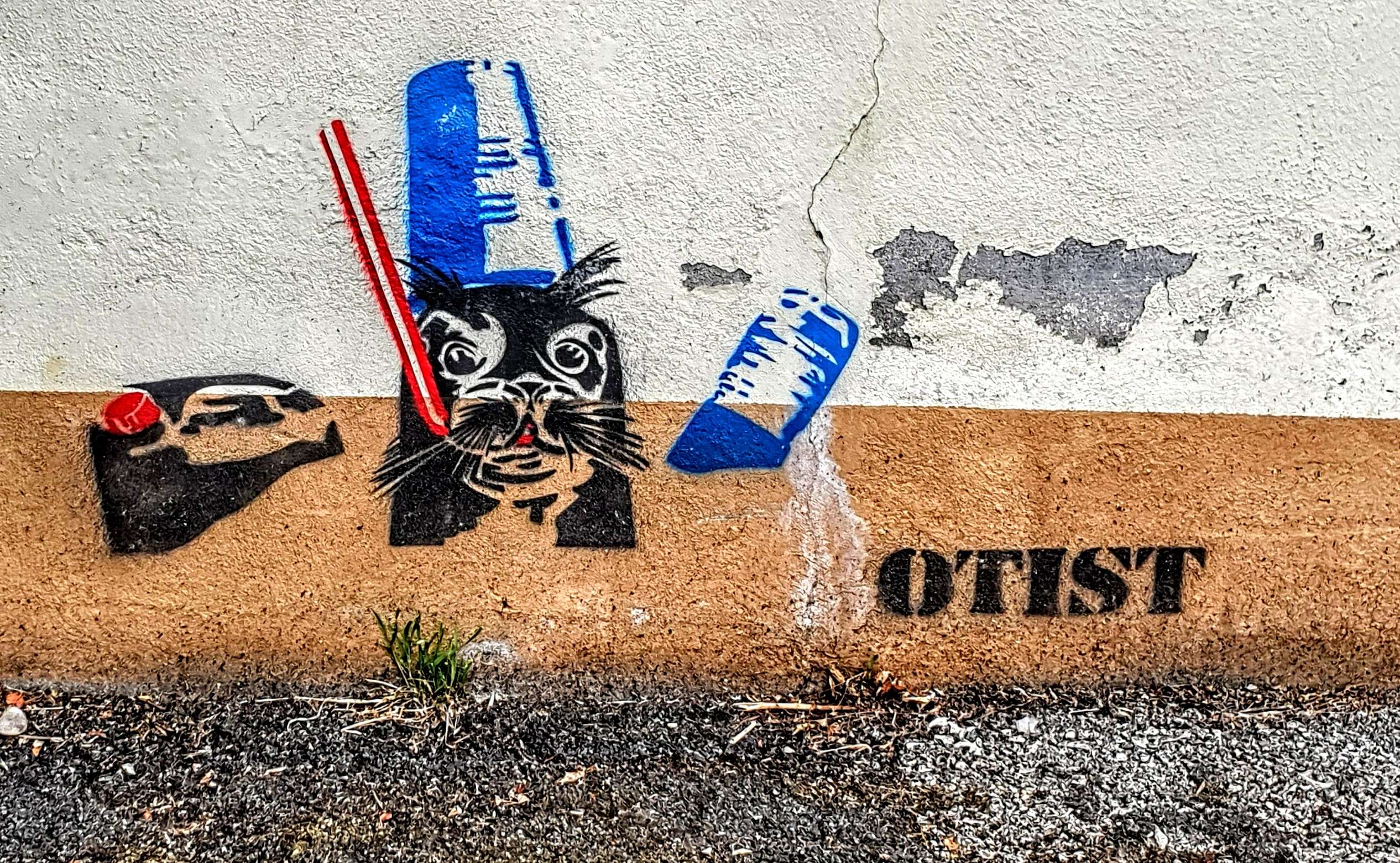 
								Street-art graffiti fresque 
								OTIST 
									12 Rue Mozart
									38800
									Le Pont-de-Claix
									France 
									Pat Finder
								Street-Art-Safari.com
								