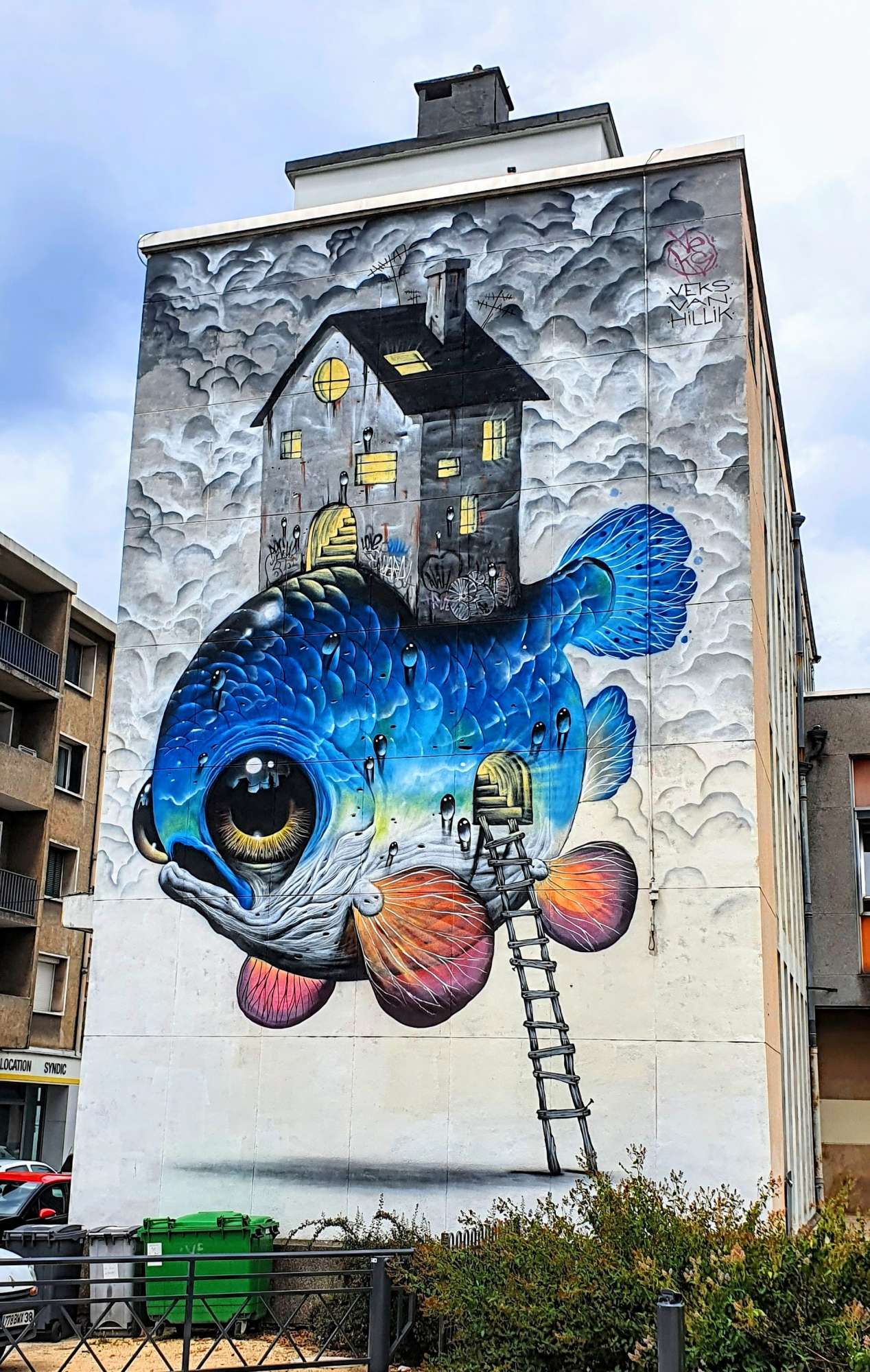 
								Street-art graffiti fresque 
								Veks Van Hillik 
									31 Avenue du Vercors
									38600
									Fontaine
									France 
									Pat Finder
								Street-Art-Safari.com
								