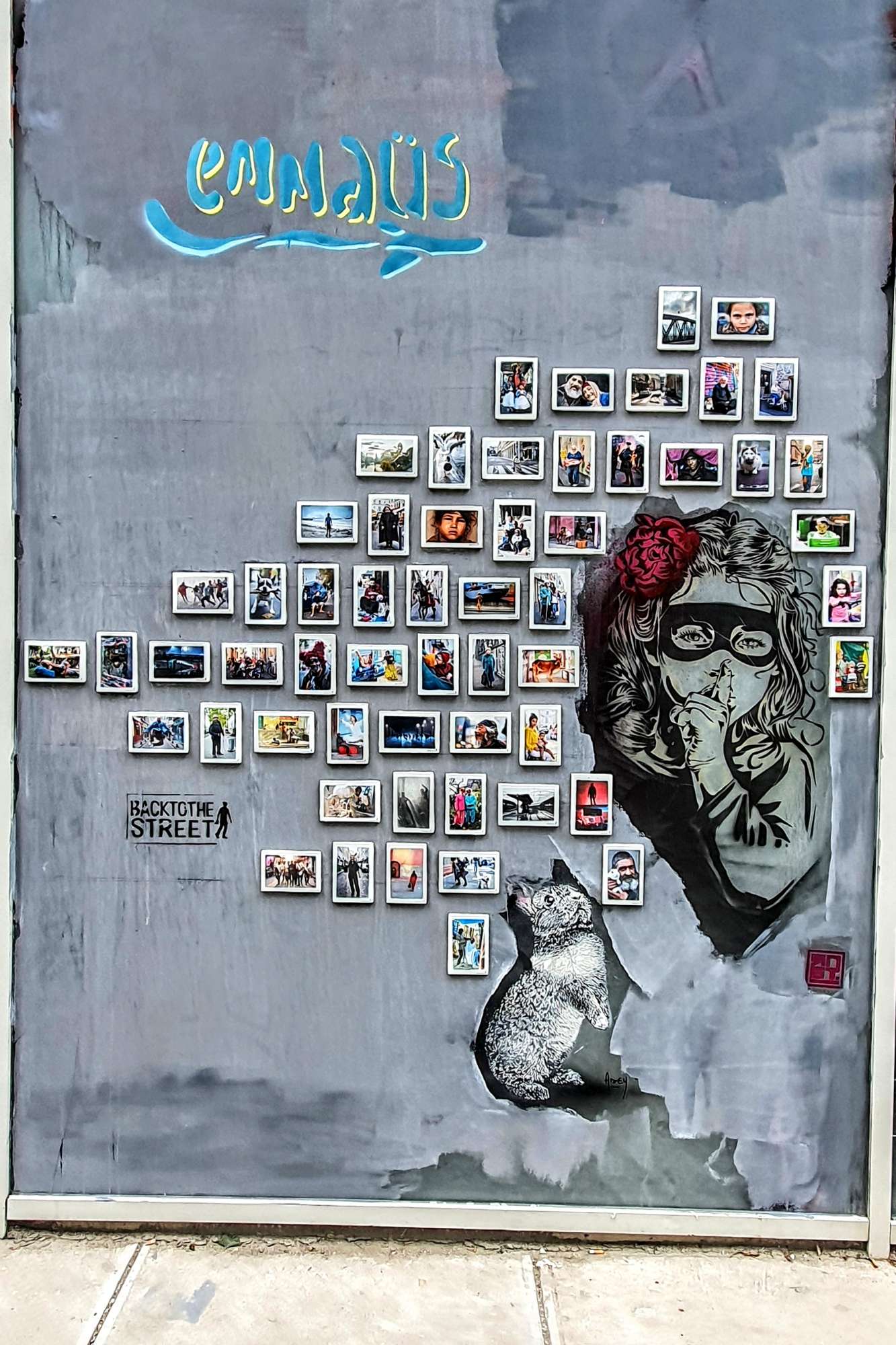 
								Street-art graffiti fresque 
								Adey, BackToTheStreet, RNST 
									46 All&eacute;e Paris-Ivry
									75013
									Paris
									France 
									Pat Finder
								Street-Art-Safari.com
								