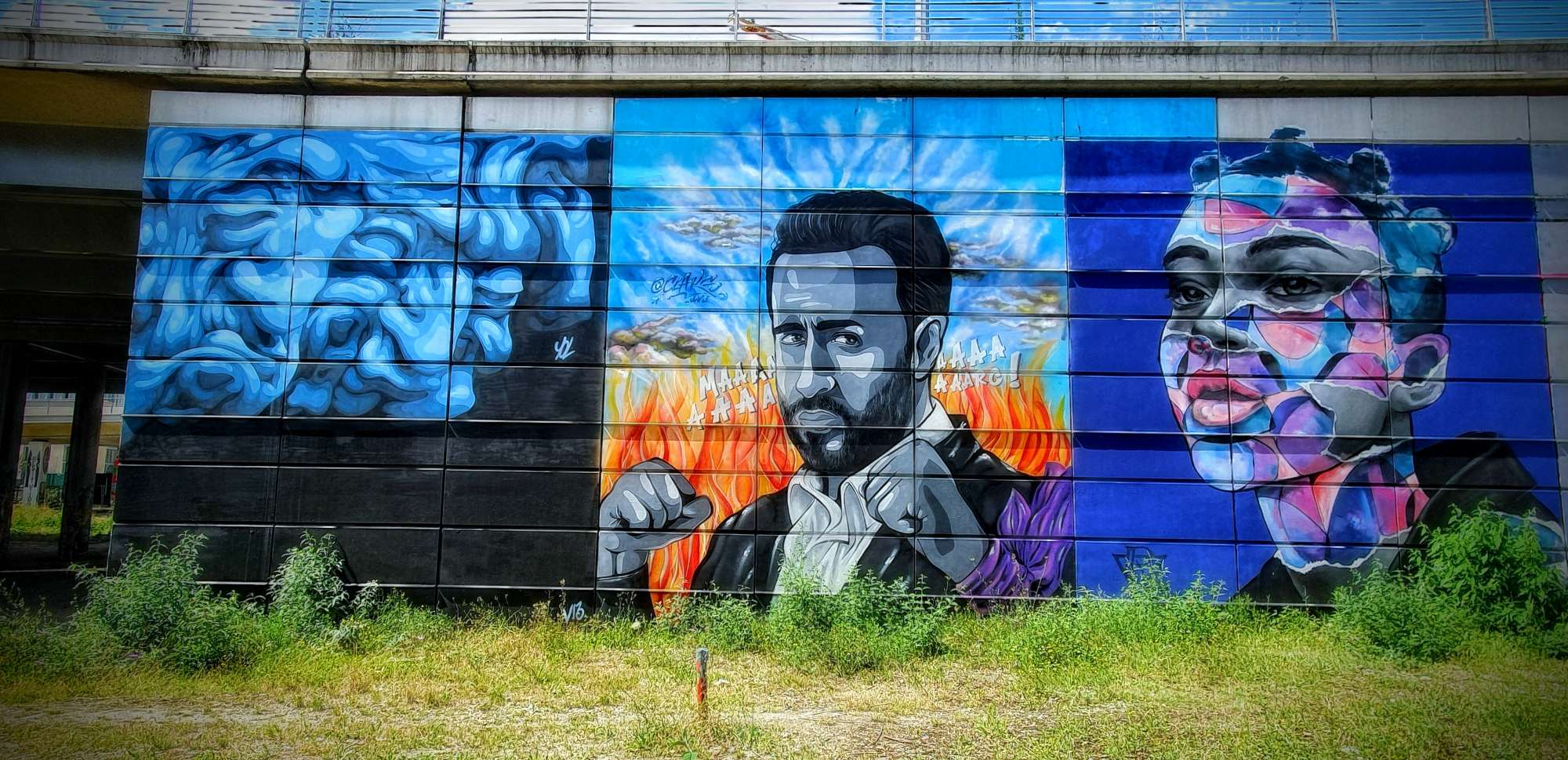 
								Street-art graffiti fresque 
								Claks One, Ensemble R&eacute;el 
									10 Rue Bruneseau
									75013
									Paris
									France 
									Pat Finder
								Street-Art-Safari.com
								