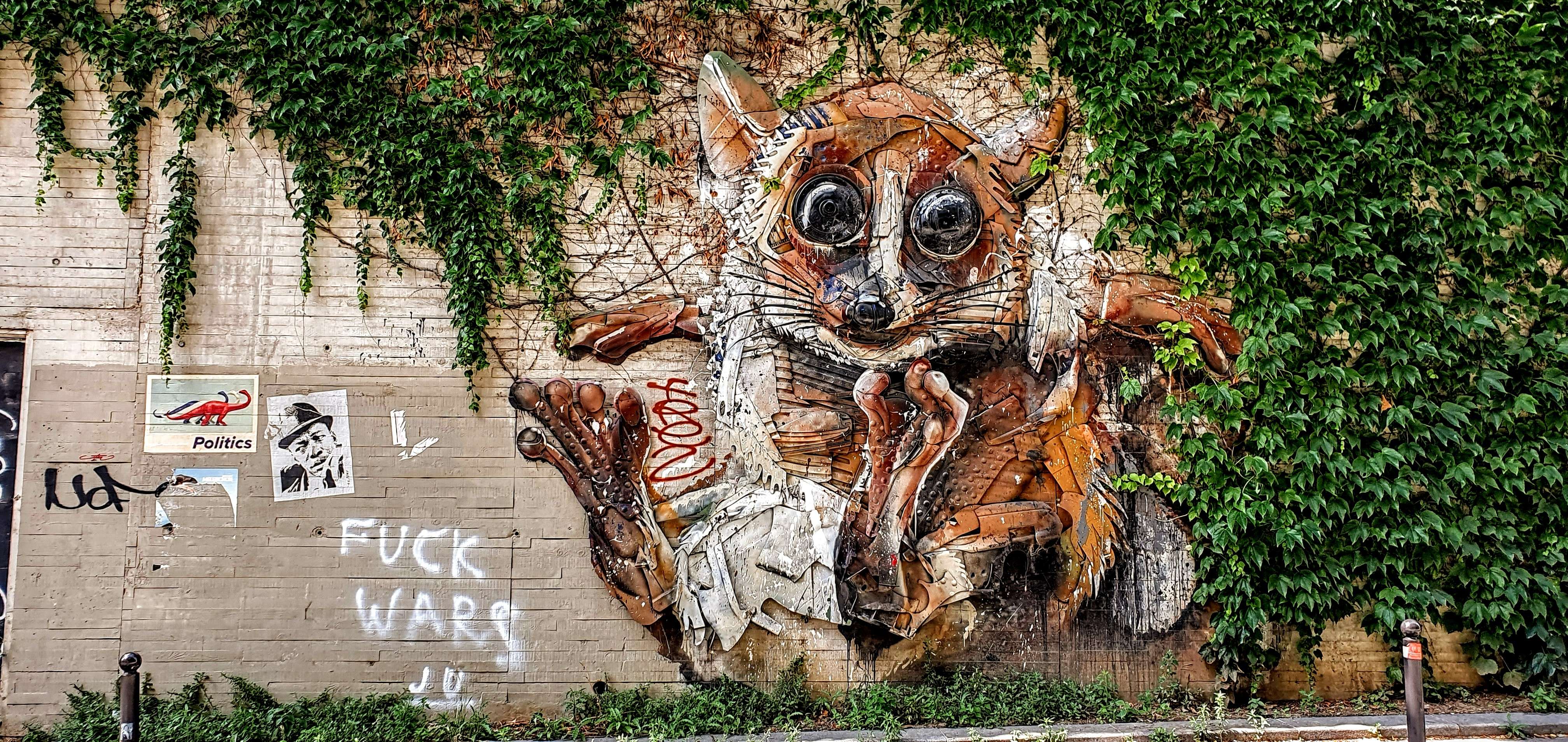 
								Street-art graffiti fresque 
								Arthur Bordalo 
									28 Rue Alice Domon et L&eacute;onie Duquet
									75013
									Paris
									France 
									Pat Finder
								Street-Art-Safari.com
								