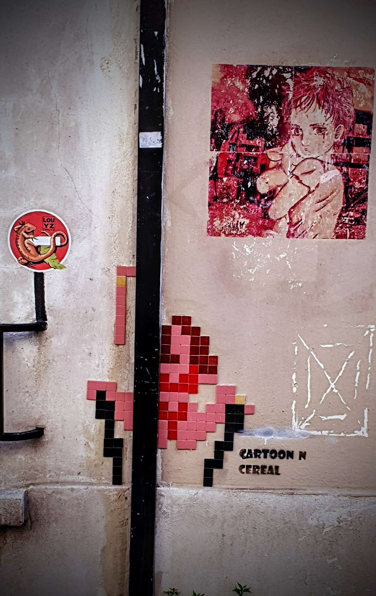 
								Street-art graffiti fresque 
								Cartoon N Cereal, Louyz 
									1 Rue Buot
									75013
									Paris
									France 
									Pat Finder
								Street-Art-Safari.com
								