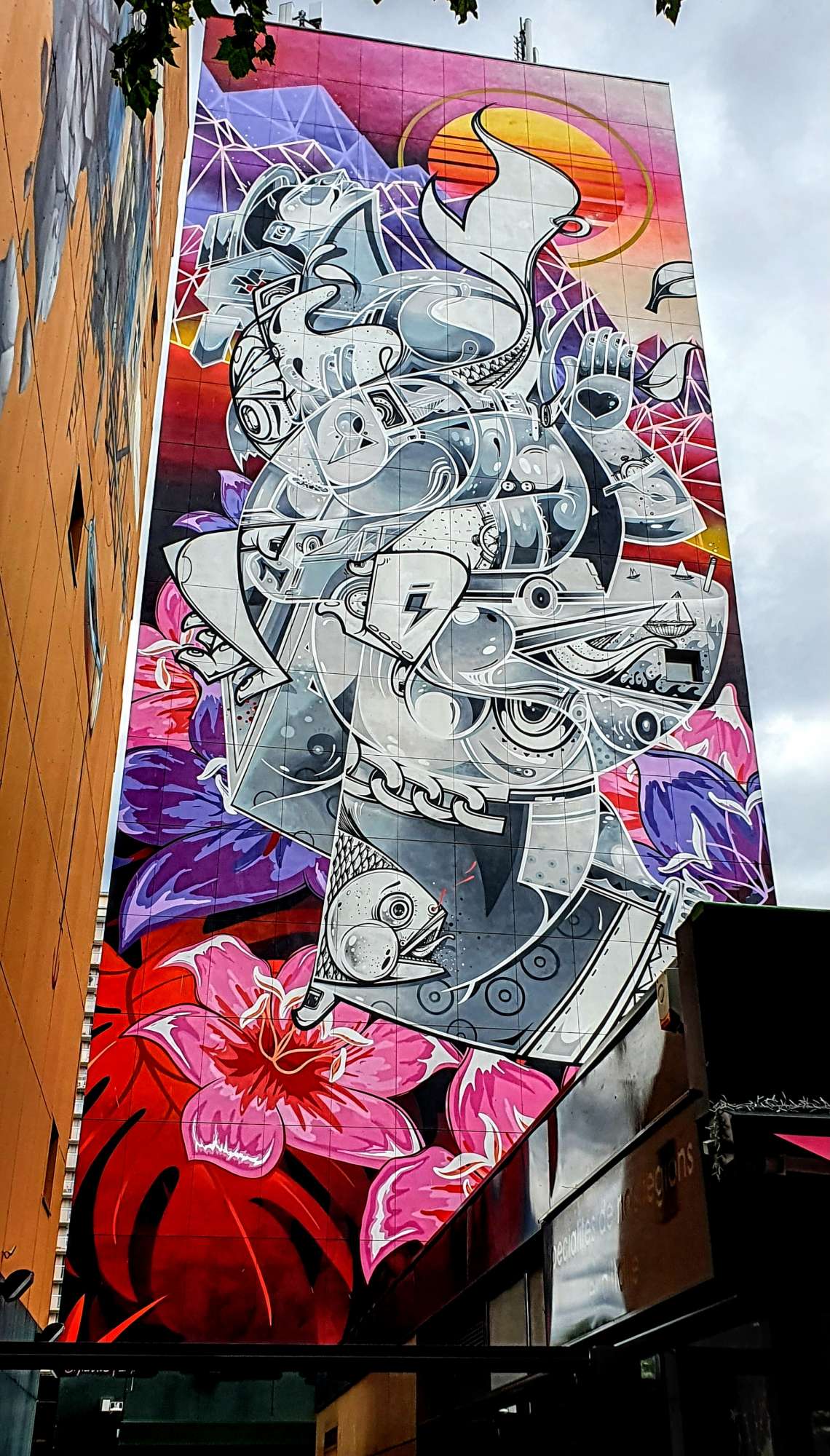 
								Street-art graffiti fresque 
								Hownosm 
									167 Boulevard Vincent Auriol
									75013
									Paris
									France 
									Pat Finder
								Street-Art-Safari.com
								