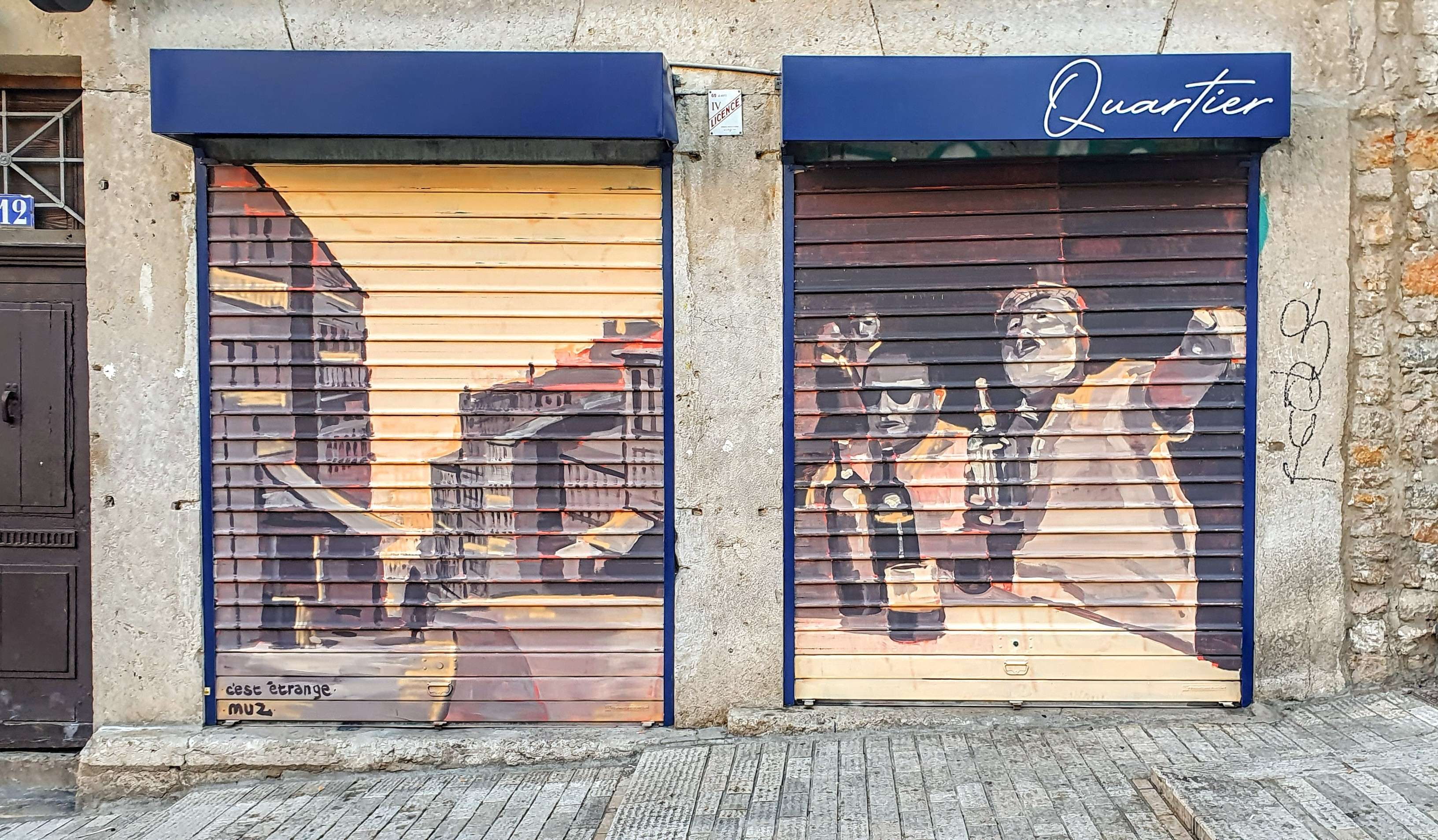 
								Street-art graffiti fresque 
								Muz Mural Media 
									17 Rue Ren&eacute; Leynaud
									69001
									Lyon
									France 
									Pat Finder
								Street-Art-Safari.com
								