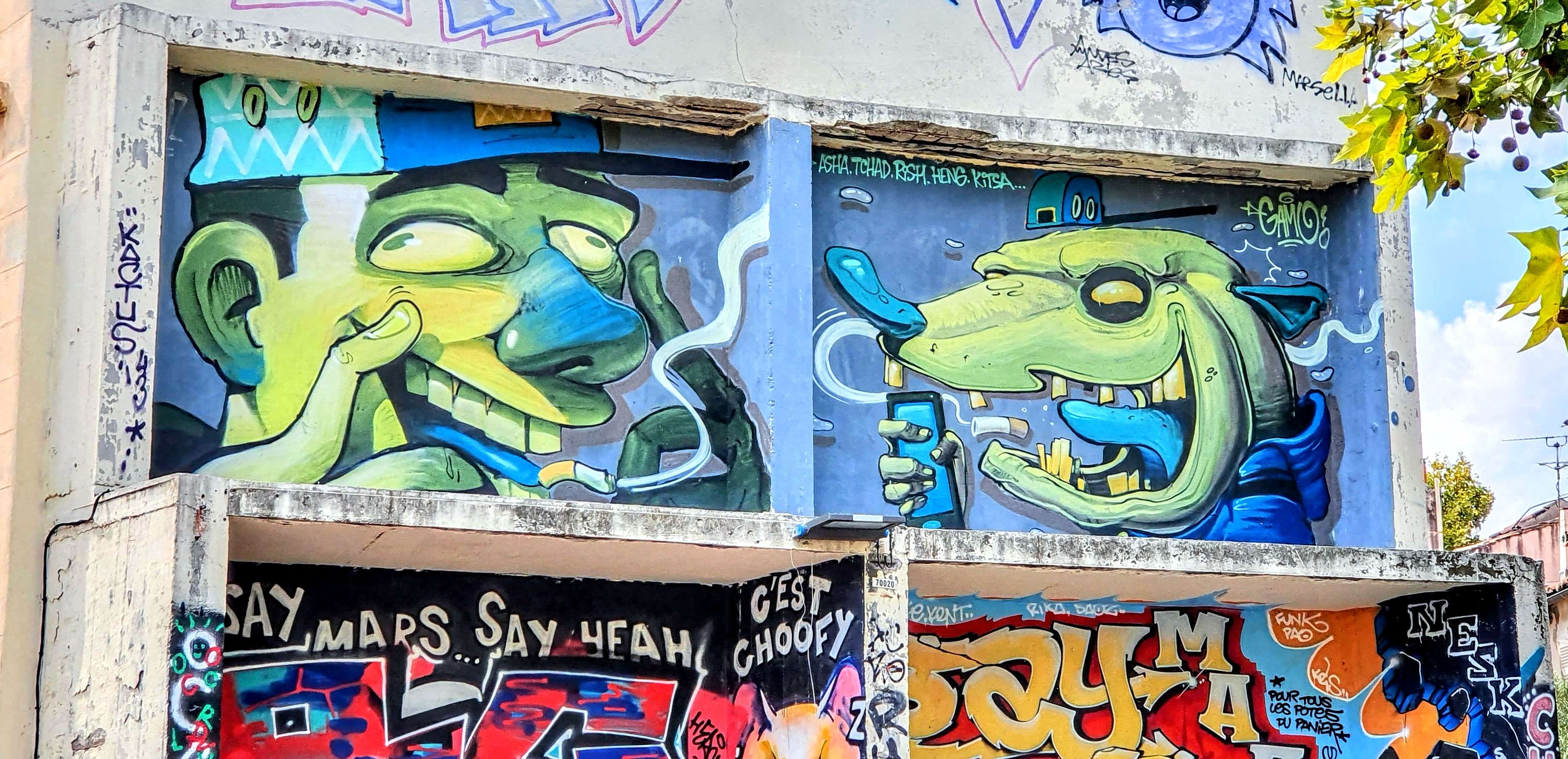 
								Street-art graffiti fresque 
								Gamo 
									21 Rue des Pistoles
									13002
									Marseille
									France 
									Pat Finder
								Street-Art-Safari.com
								