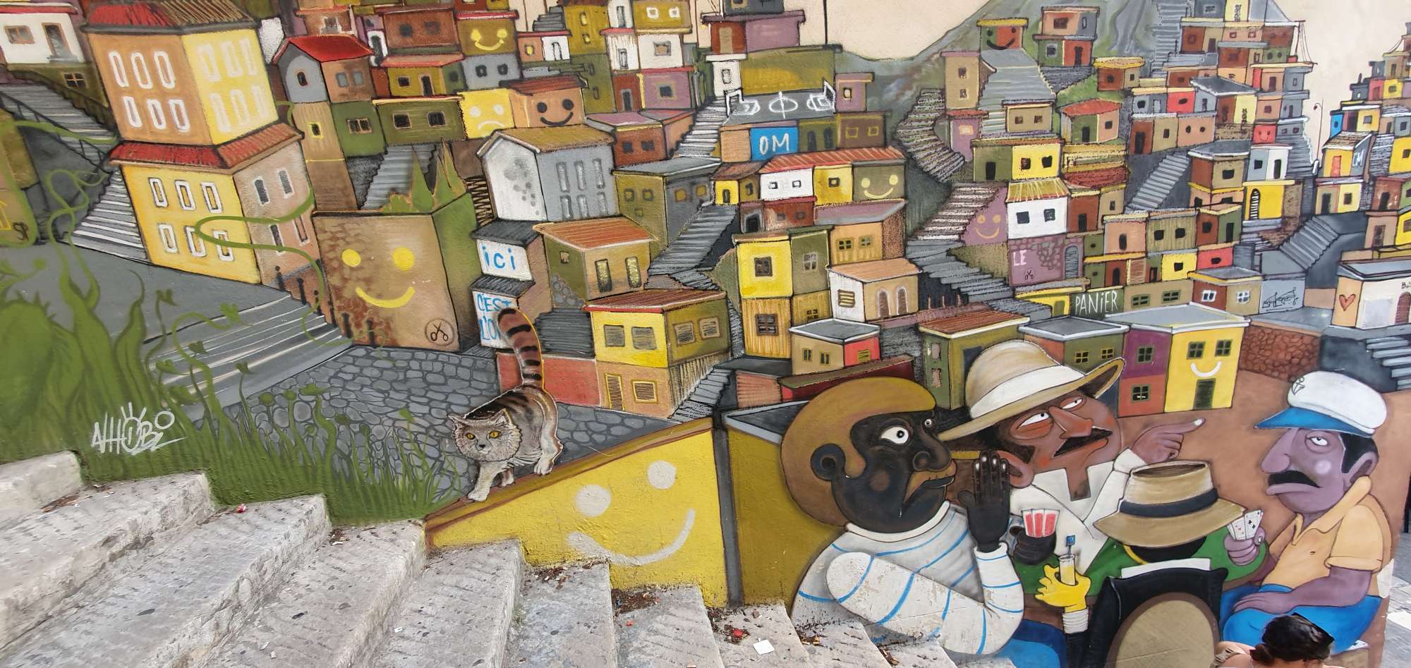 
								Street-art graffiti fresque 
								Nhobi 
									21 Rue des Repenties
									13002
									Marseille
									France 
									Pat Finder
								Street-Art-Safari.com
								