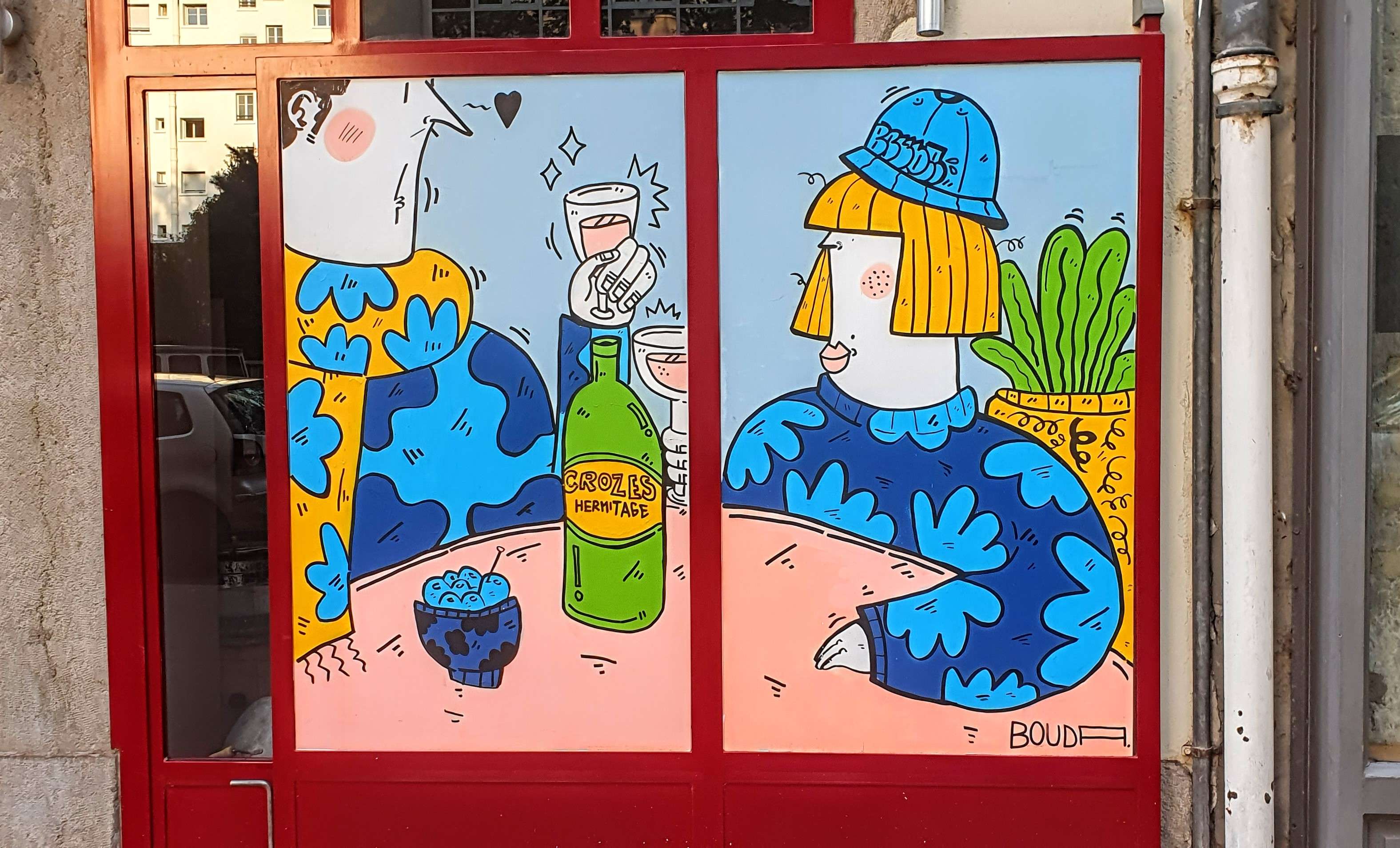 
								Street-art graffiti fresque 
								Bouda 
									48 Boulevard des Brotteaux
									69006
									Lyon
									France 
									Pat Finder
								Street-Art-Safari.com
								