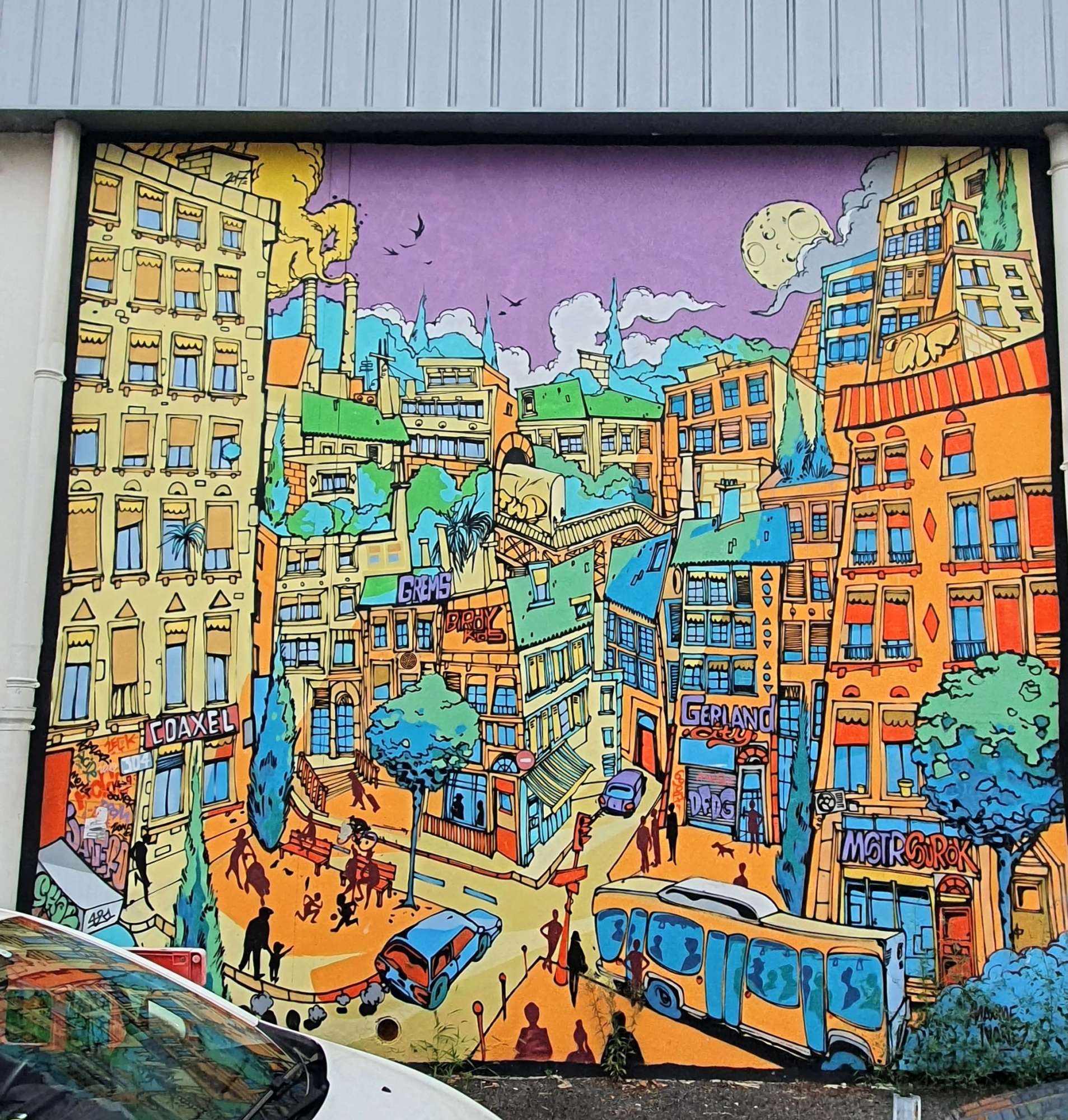 
								Street-art graffiti fresque 
								 
									267 Rue Marcel M&eacute;rieux
									69007
									Lyon
									France 
									Pat Finder
								Street-Art-Safari.com
								