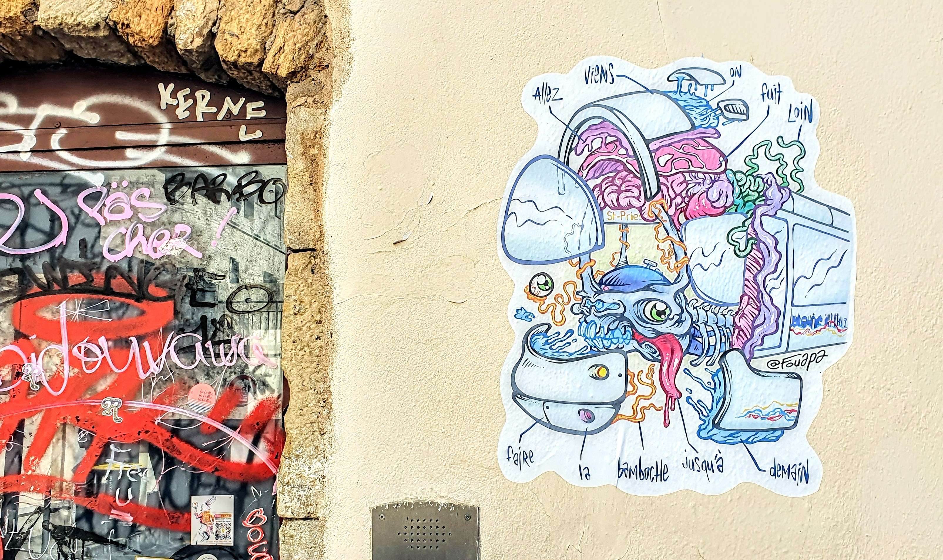 
								Street-art graffiti fresque 
								Fouapa 
									81 Mont&eacute;e de la Grande-C&ocirc;te
									69001
									Lyon
									France 
									Pat Finder
								Street-Art-Safari.com
								