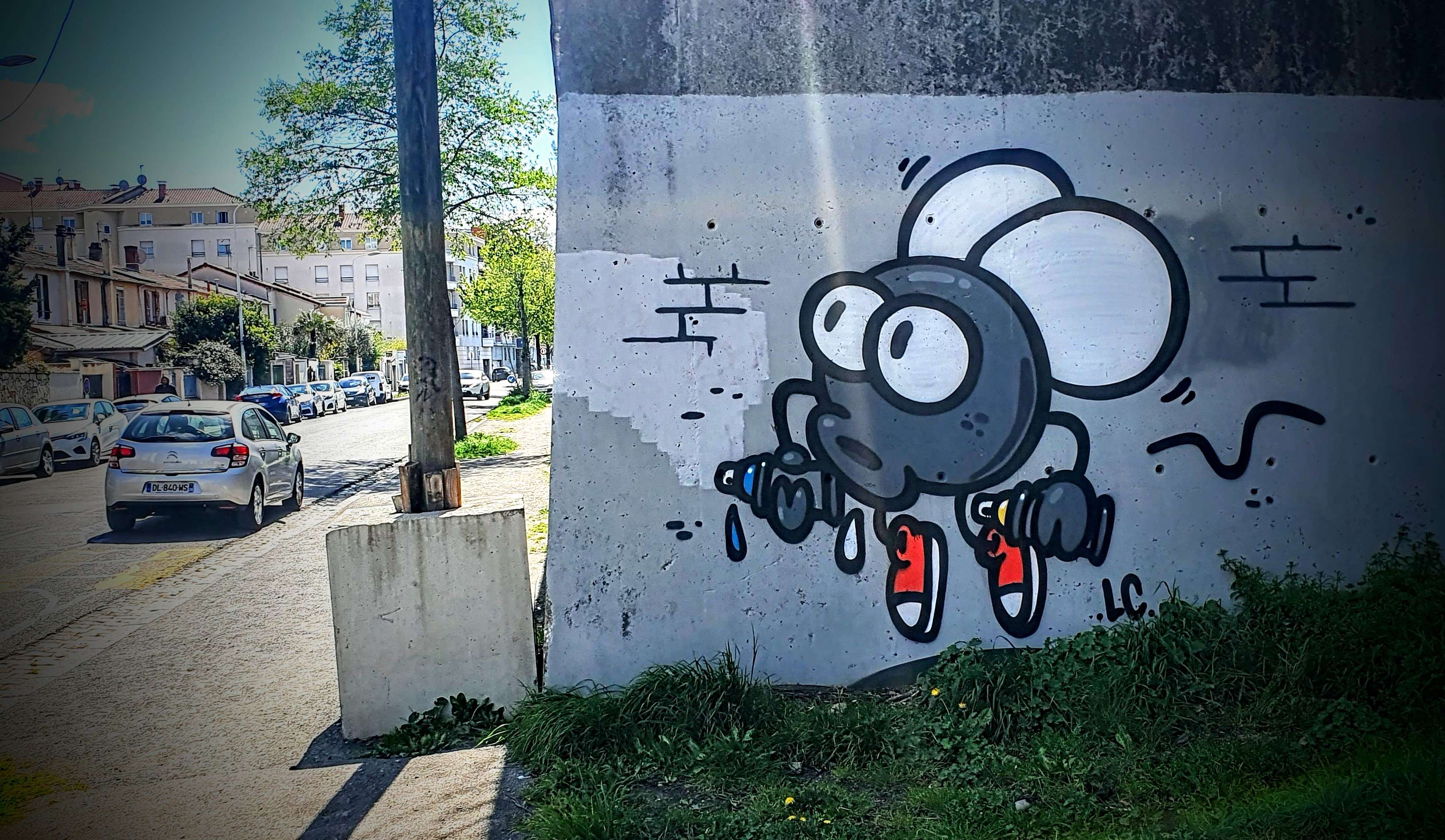 
								Street-art graffiti fresque 
								La Coulure 
									86 Rue Croix-Barret
									69008
									Lyon
									France 
									Pat Finder
								Street-Art-Safari.com
								