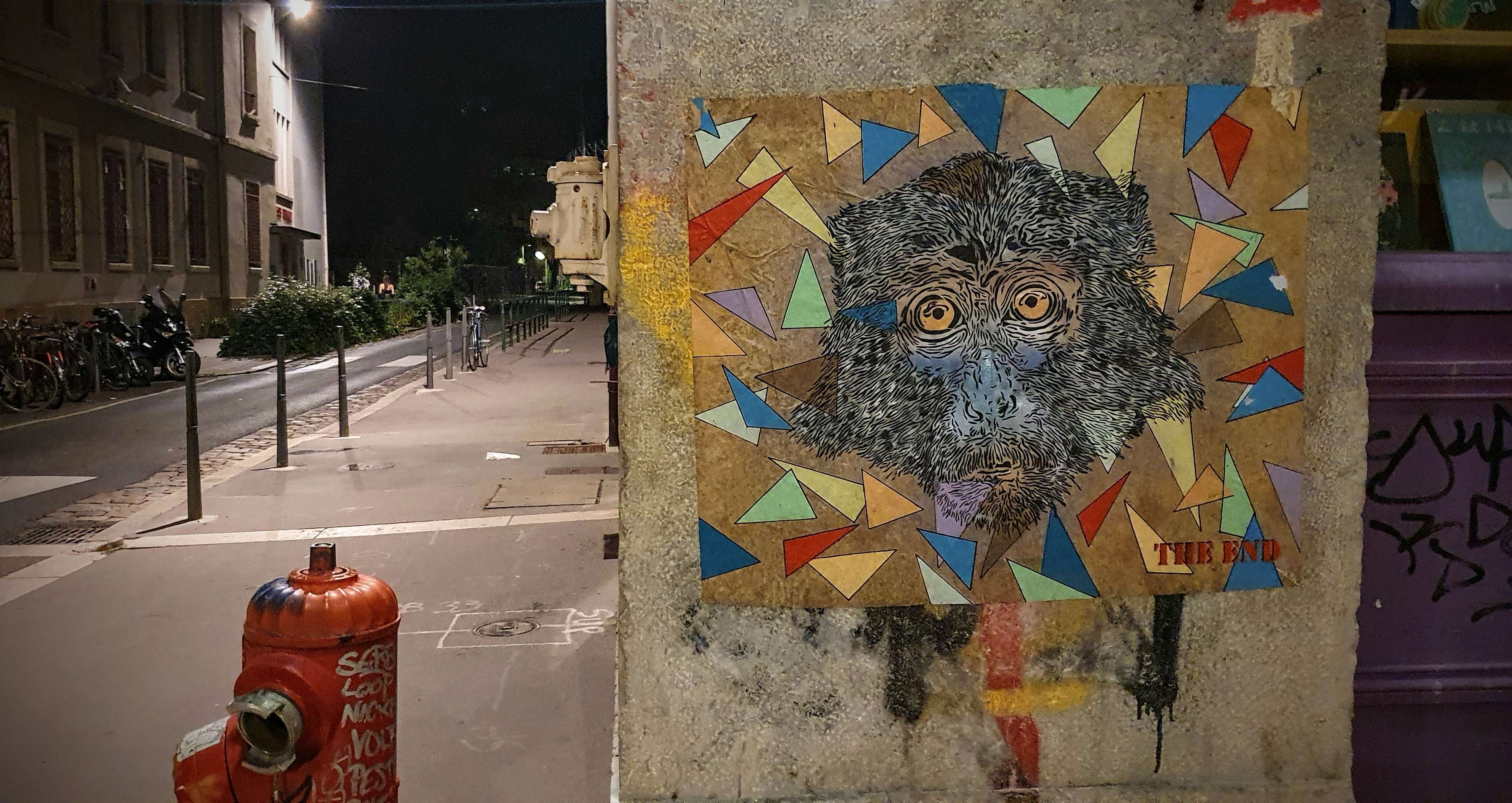 
								Street-art graffiti fresque 
								The End Of  Animals 
									25 Rue des Tables Claudiennes
									69001
									Lyon
									France 
									Pat Finder
								Street-Art-Safari.com
								