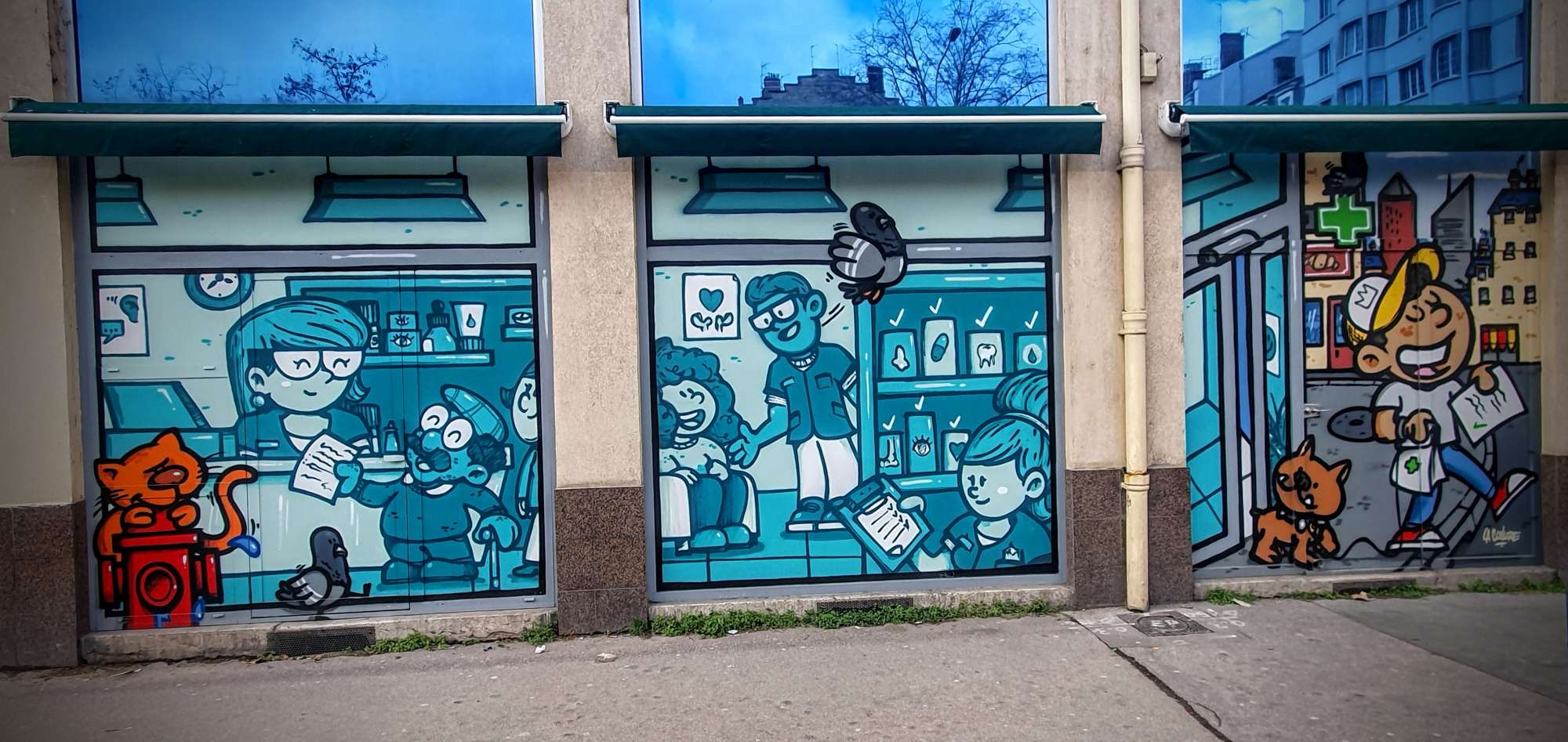 
								Street-art graffiti fresque 
								La Coulure 
									280 Rue Garibaldi
									69003
									Lyon
									France 
									Pat Finder
								Street-Art-Safari.com
								