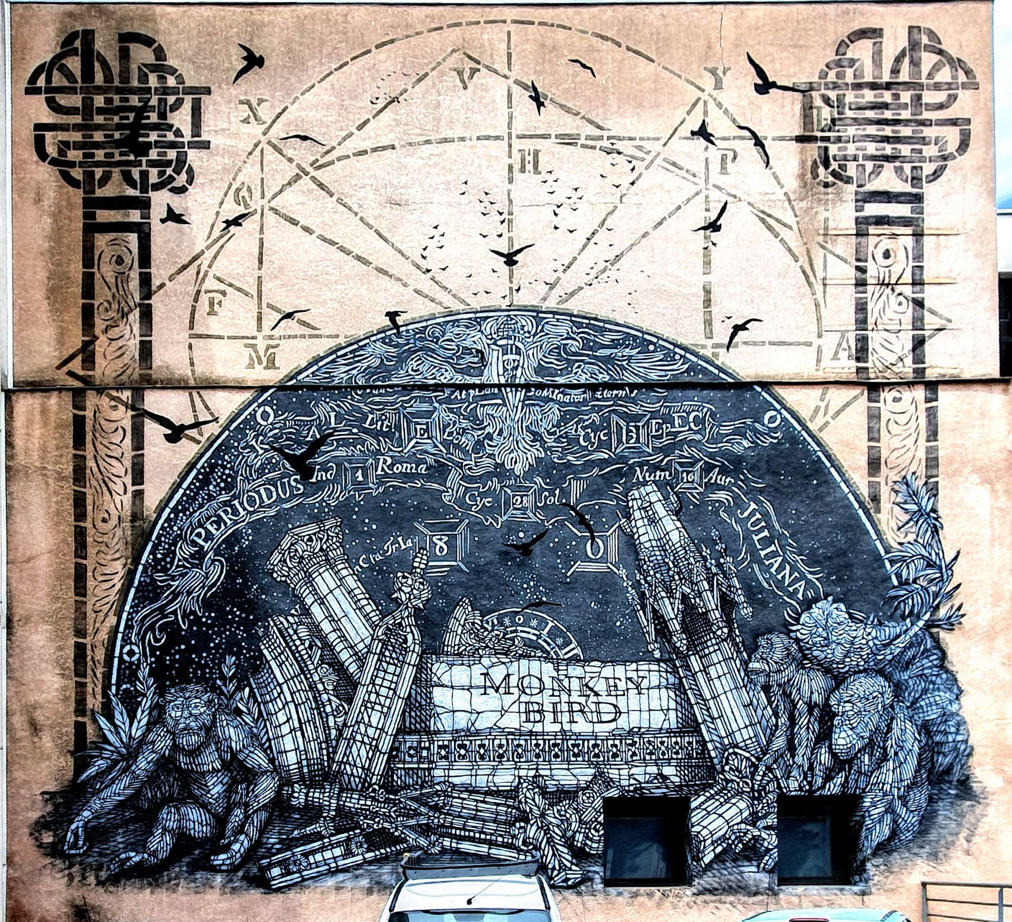 
								Street-art graffiti fresque 
								Blow the Bird, Monkeybird, Temor 
									17 Rue Danton
									34200
									S&egrave;te
									France 
									AnunaQi
								Street-Art-Safari.com
								