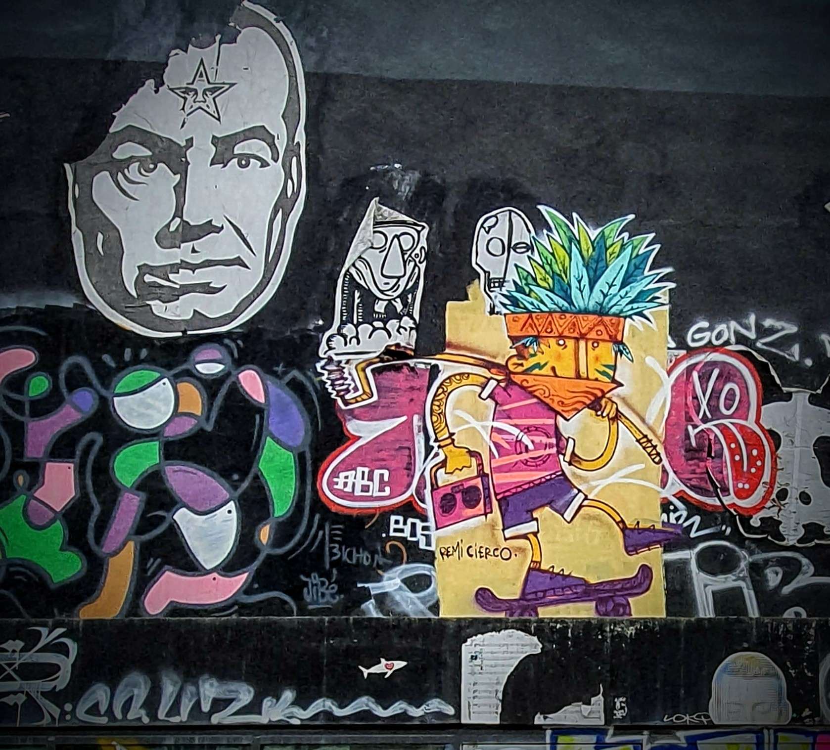 
								Street-art graffiti fresque 
								R&eacute;mi CIERCO, Shepard Fairey 
									3 All&eacute;e Paris-Ivry
									75013
									Paris
									France 
									AnunaQi
								Street-Art-Safari.com
								