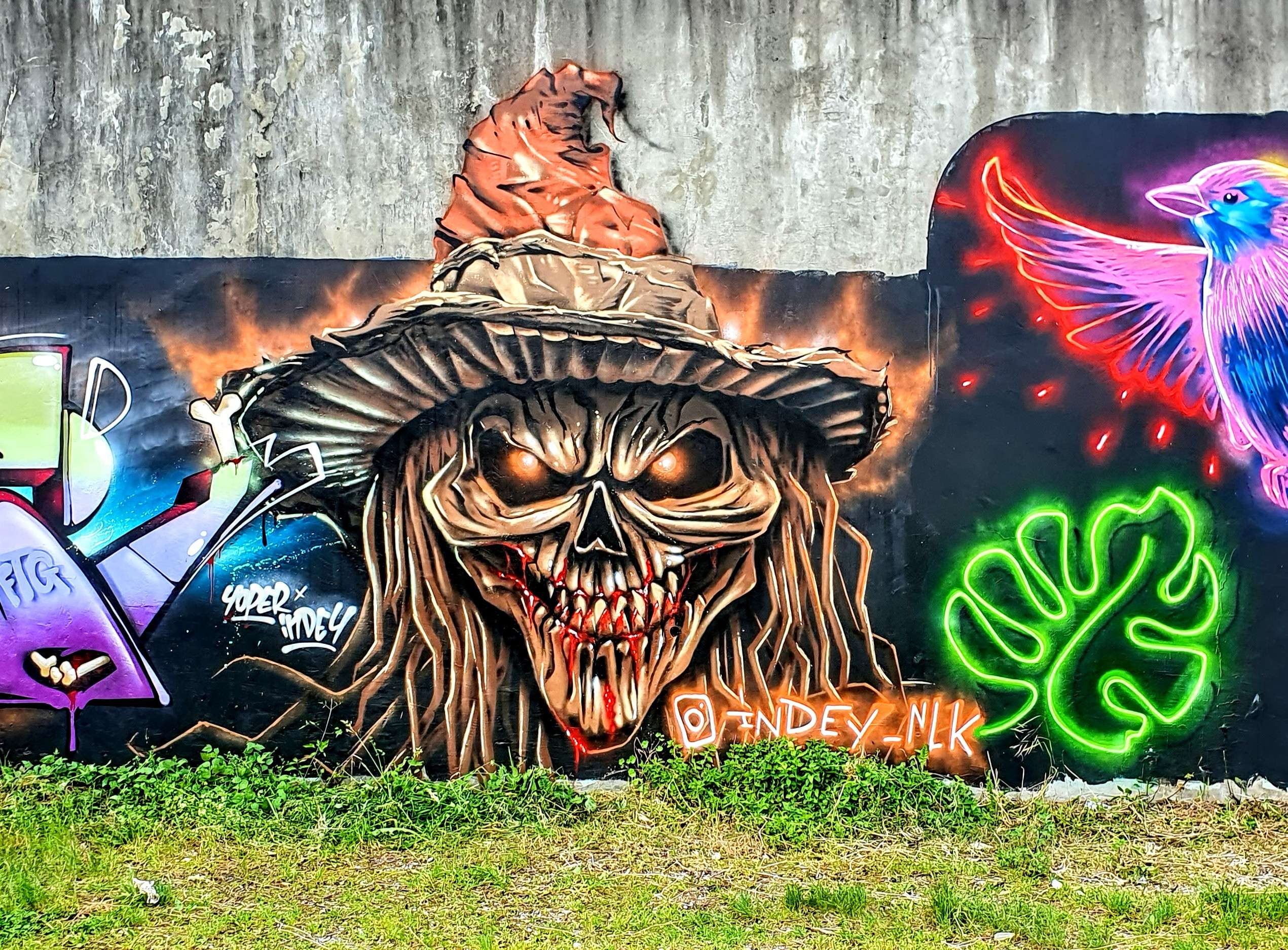 
								Street-art graffiti fresque 
								indey_nlk 
									2387 Route du Dauphin&eacute;
									38300
									Maubec
									France 
									AnunaQi
								Street-Art-Safari.com
								